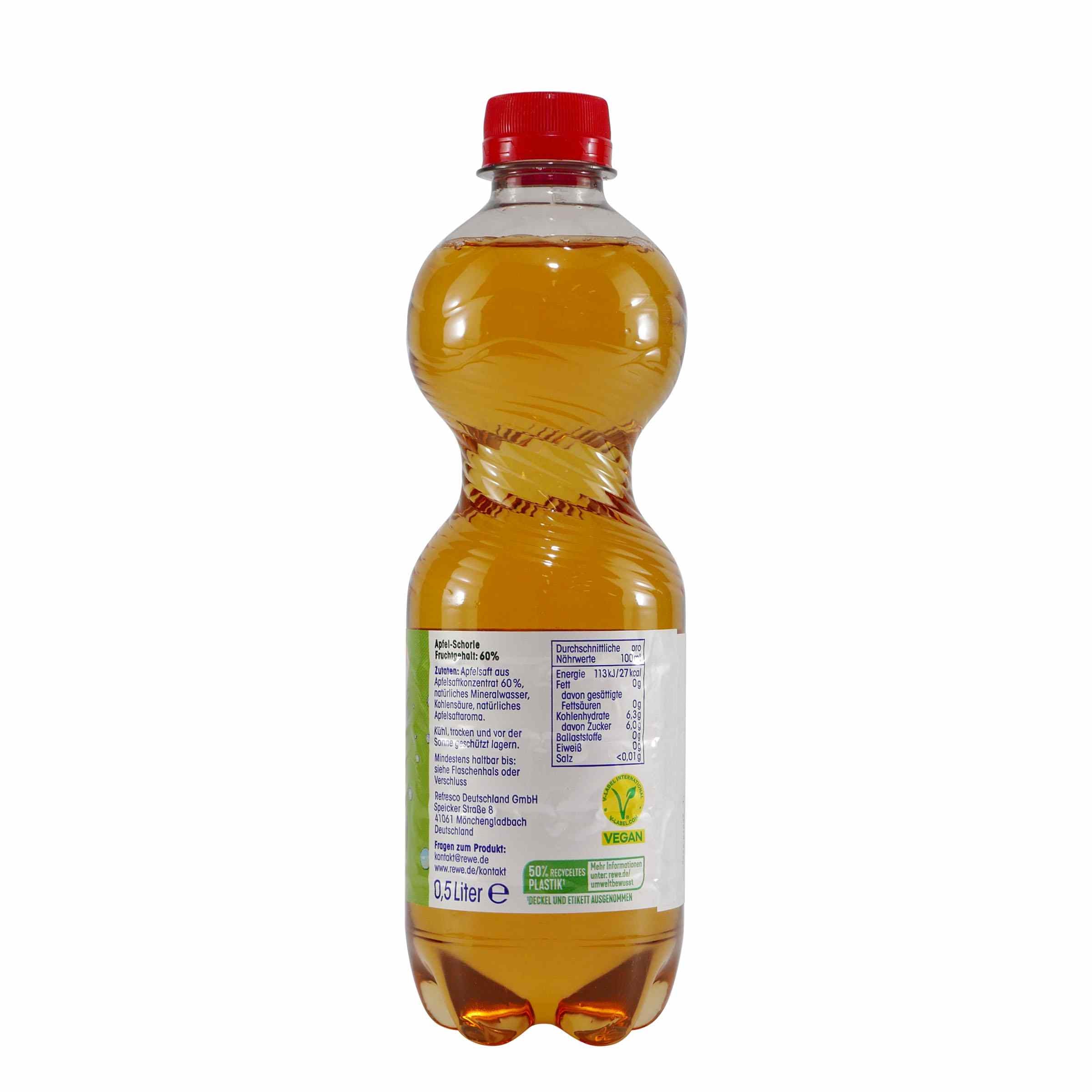 ja! Apfelschorle (6 x 0,5L) EINWEG