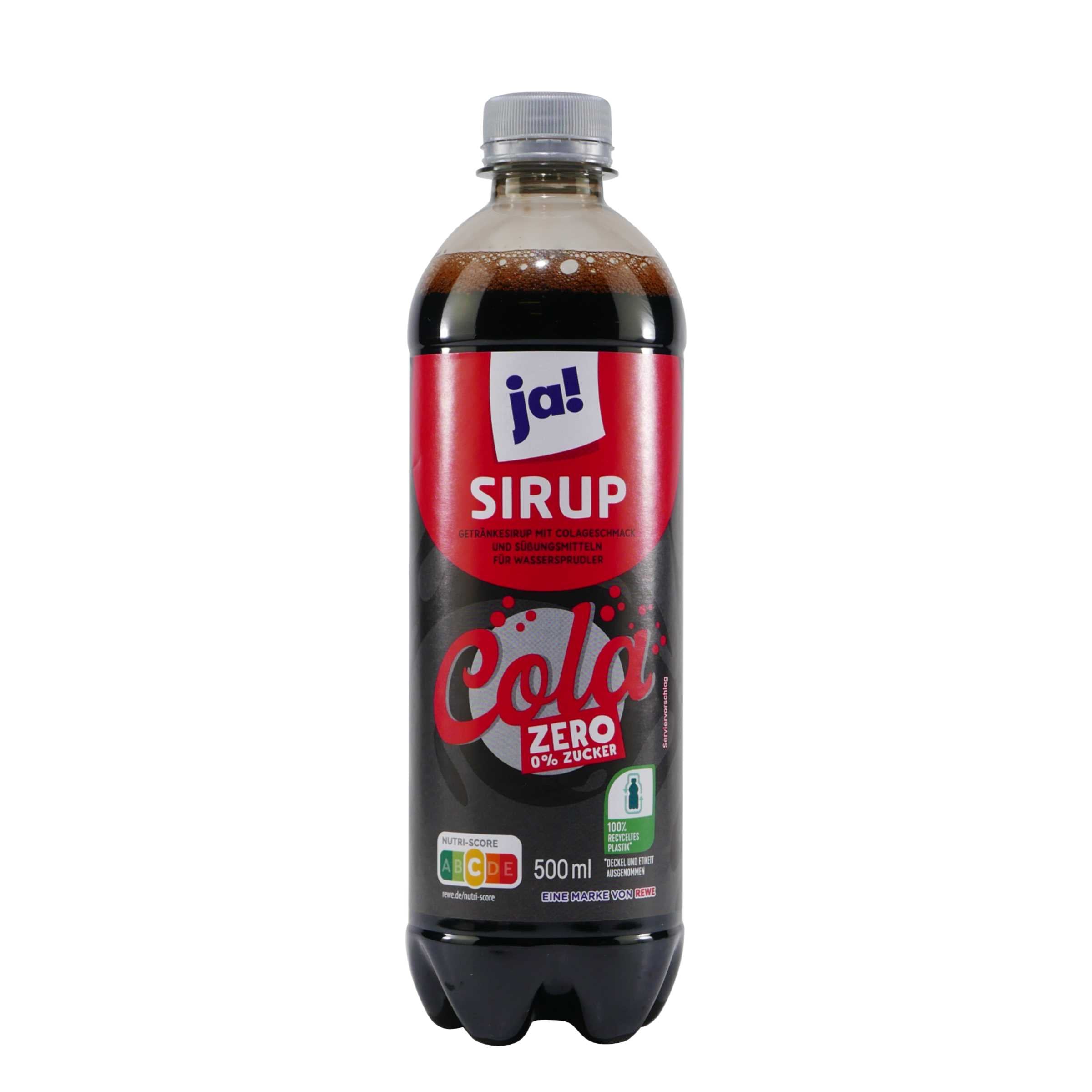 ja! Cola Zero Getränkesirup (6 x 0,5L)