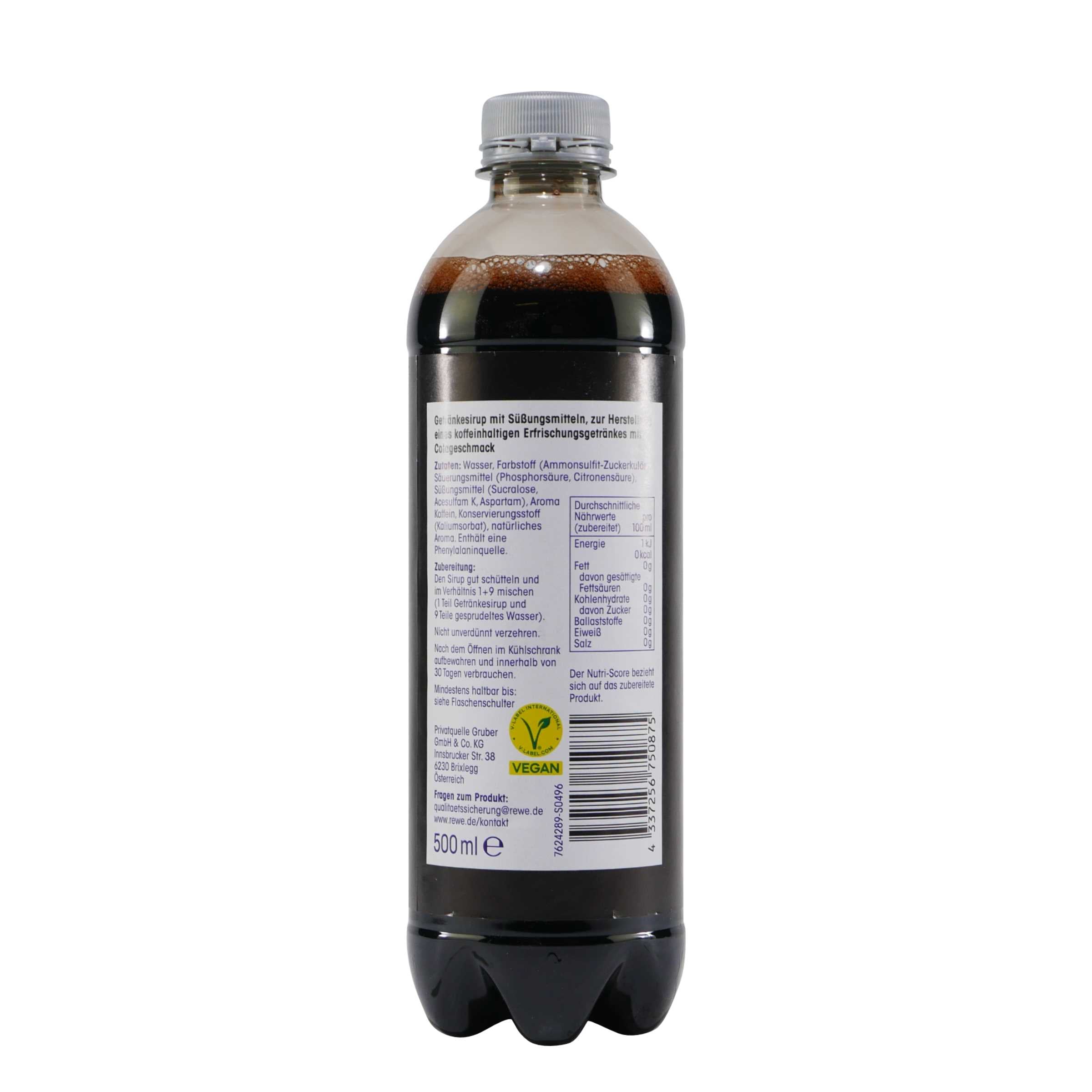 ja! Cola Zero Getränkesirup (18 x 0,5L)
