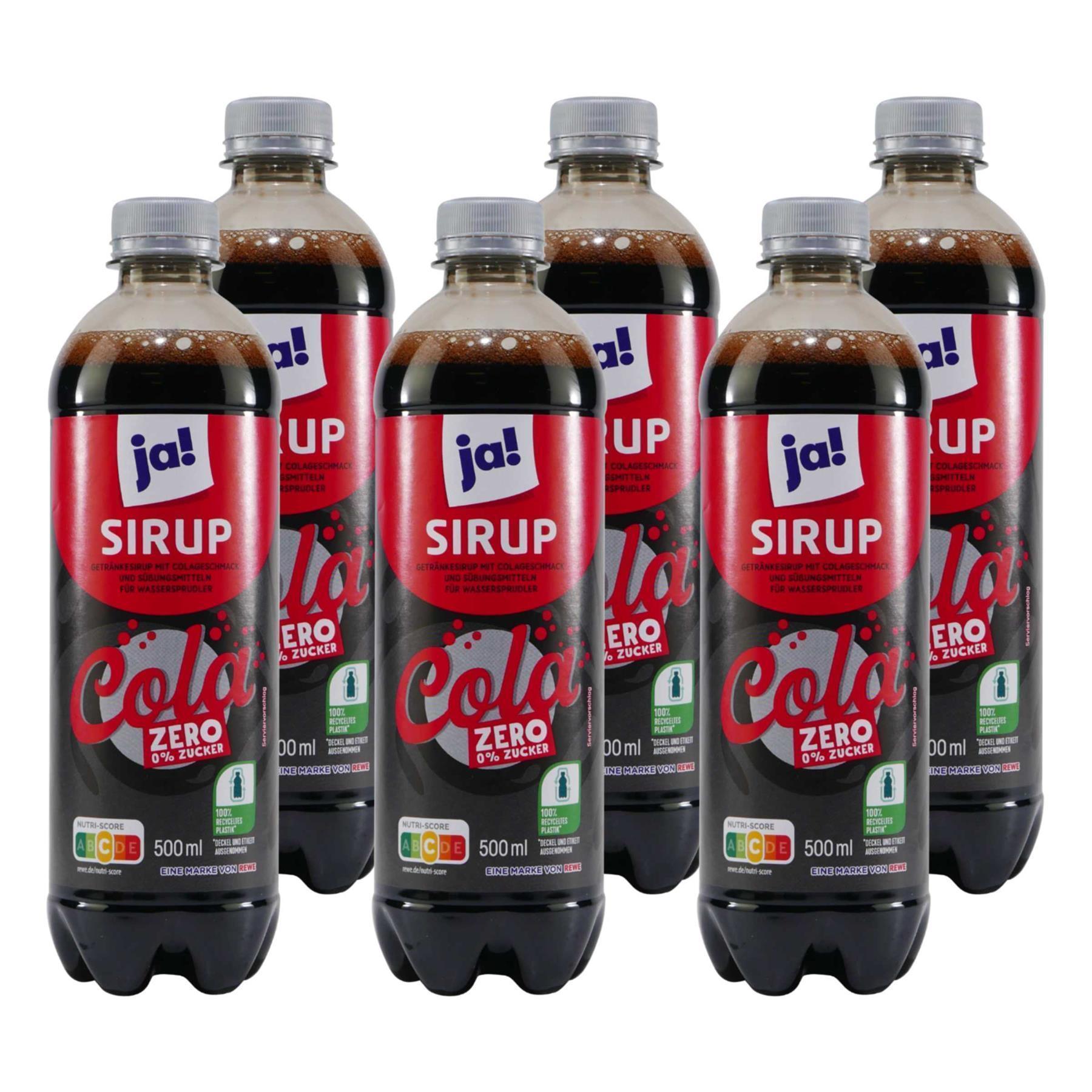ja! Cola Zero Getränkesirup (18 x 0,5L)