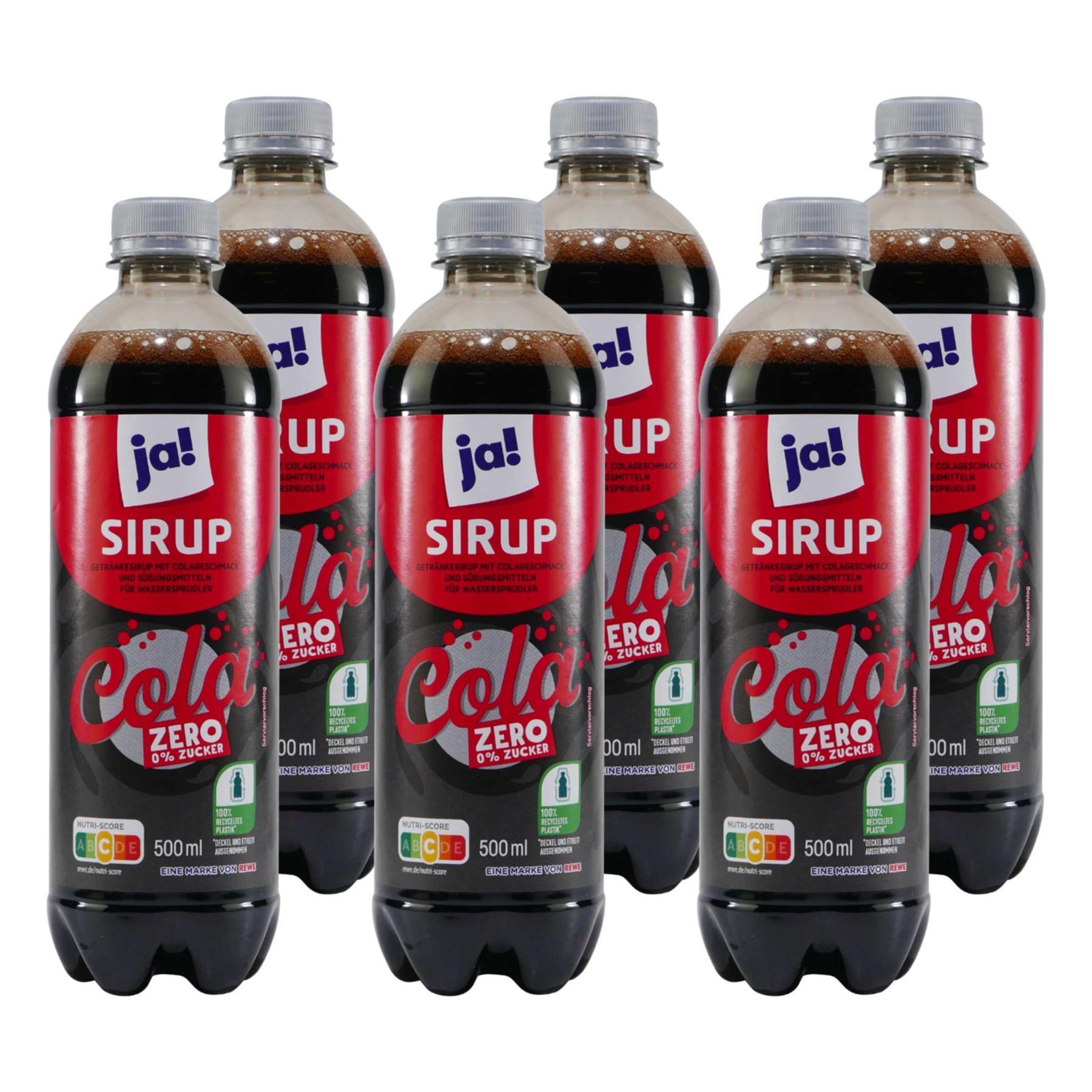 ja! Cola Zero Getränkesirup (18 x 0,5L)