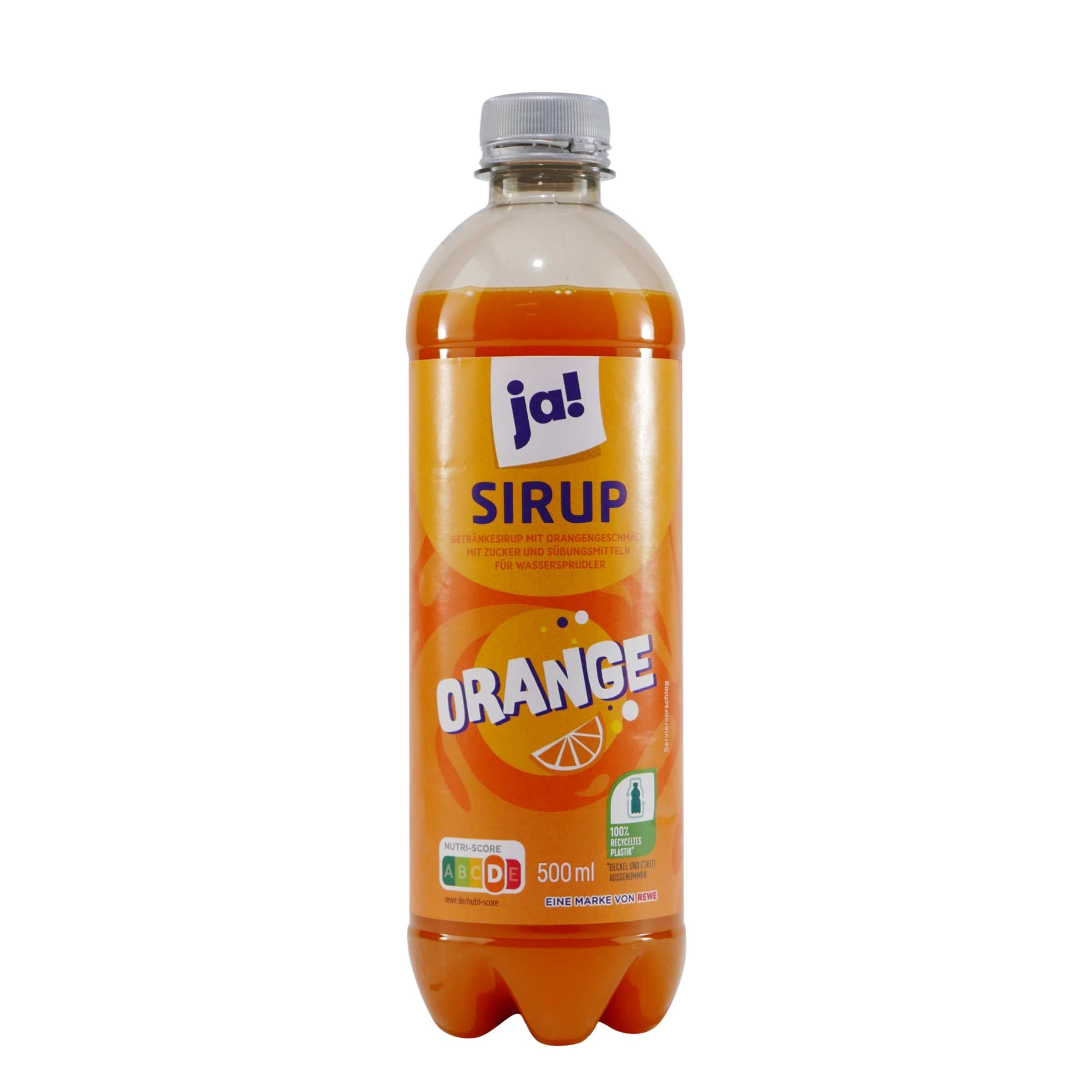 ja! Orange Getränkesirup (6 x 0,5L)