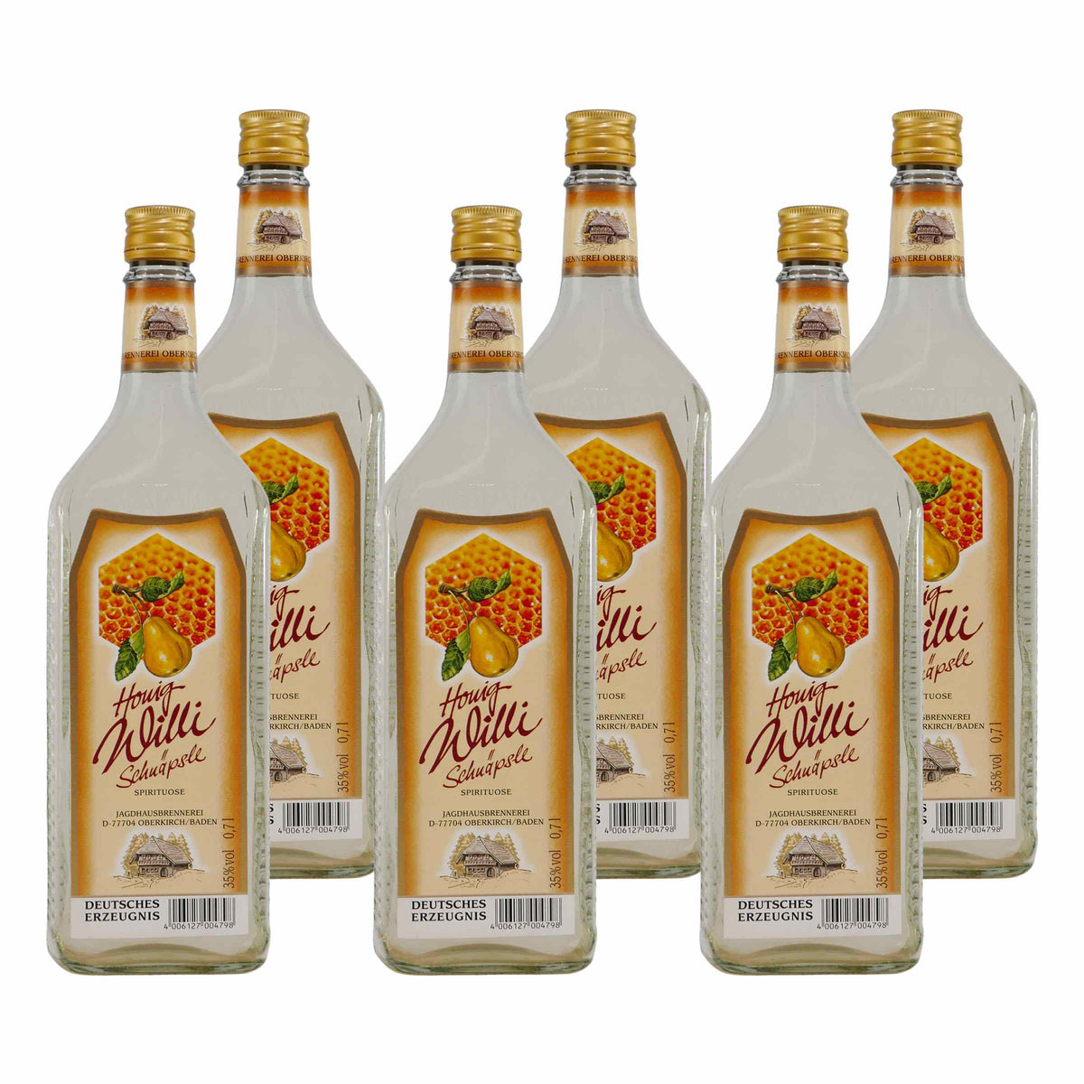 Jagdhaus Honig-Willi-Schnäpsle (6 x 0,7L)