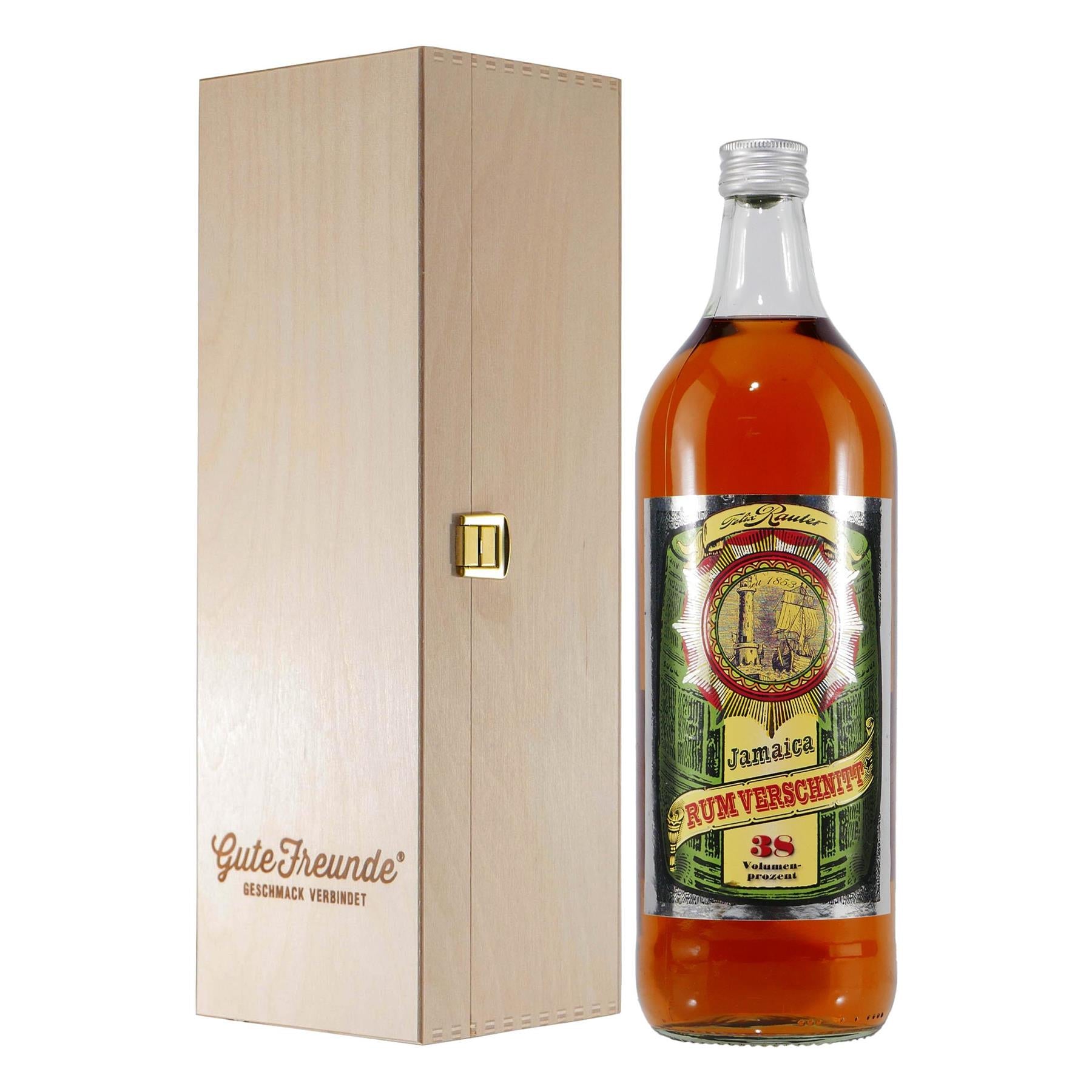 Rauter Jamaica Rum Verschnitt 1,0L mit Geschenk-HK