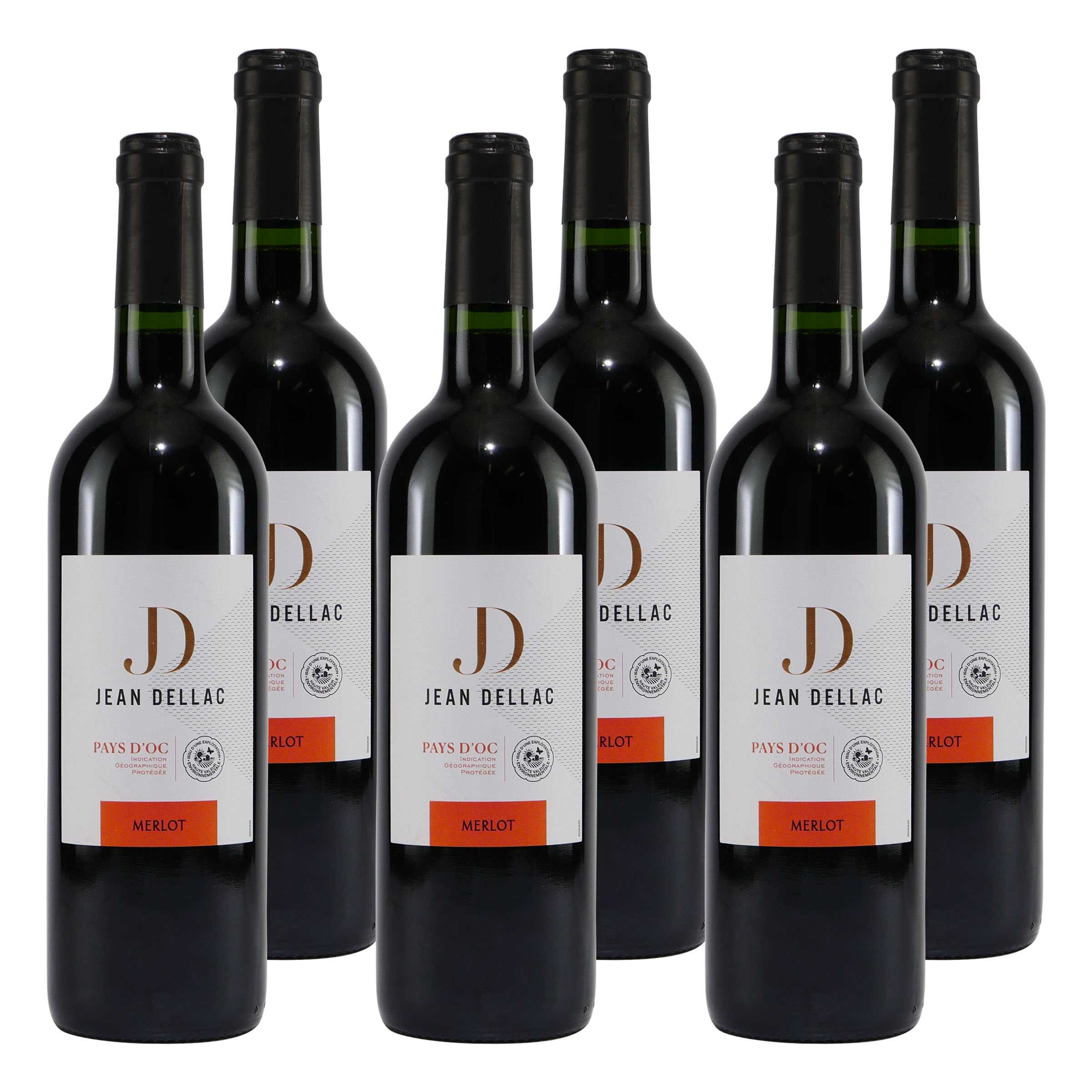 Jean Dellac Merlot IGP -trocken- (6 x 0,75L)
