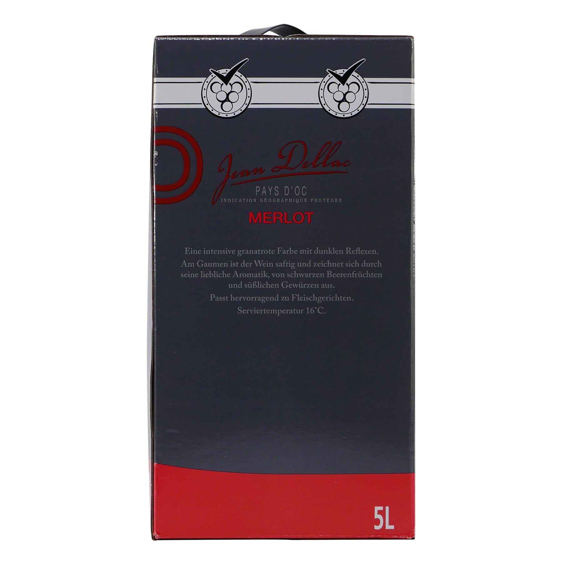 Jean Dellac Merlot IGP -trocken- BIB 5L