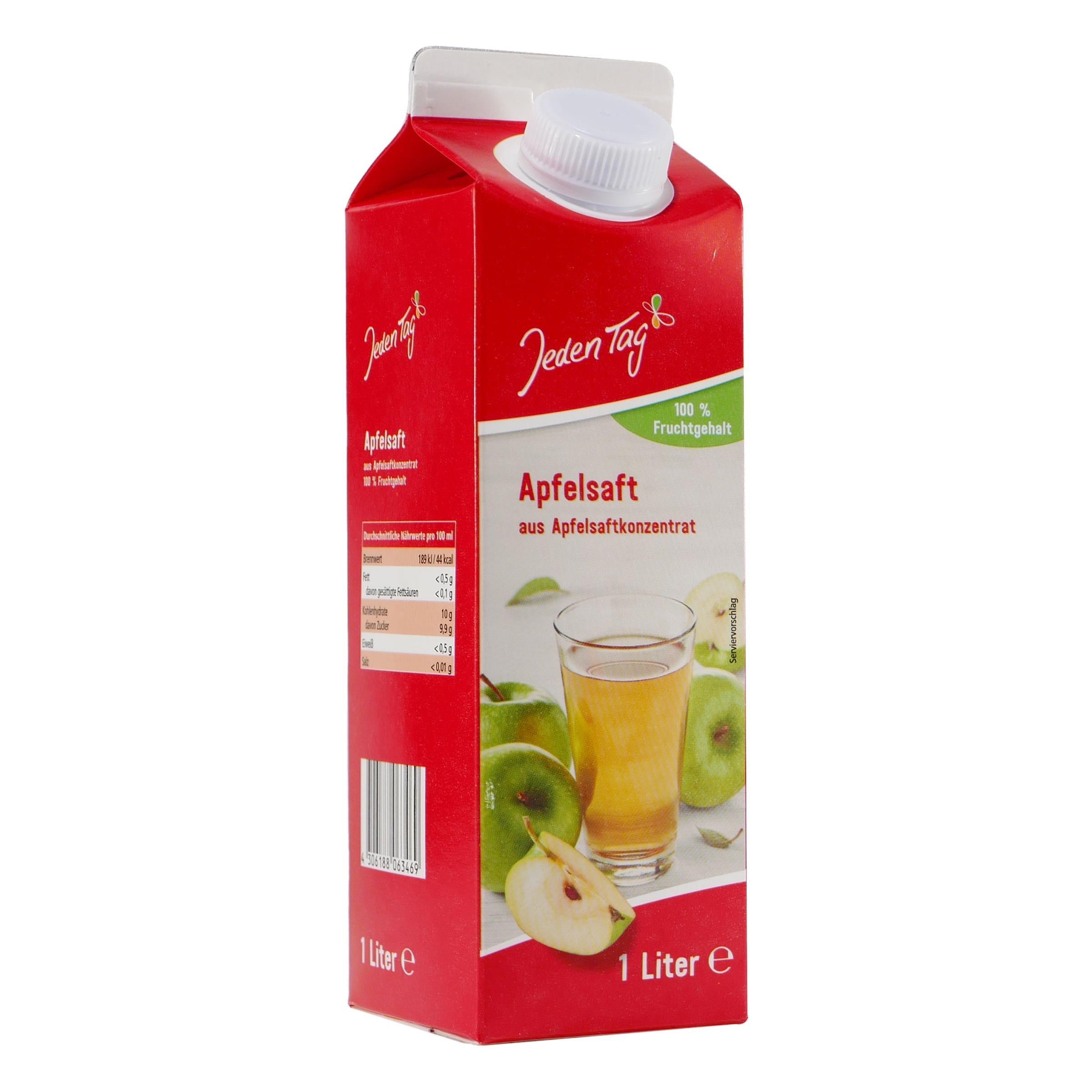Jeden Tag Apfelsaft klar (12 x 1,0L)