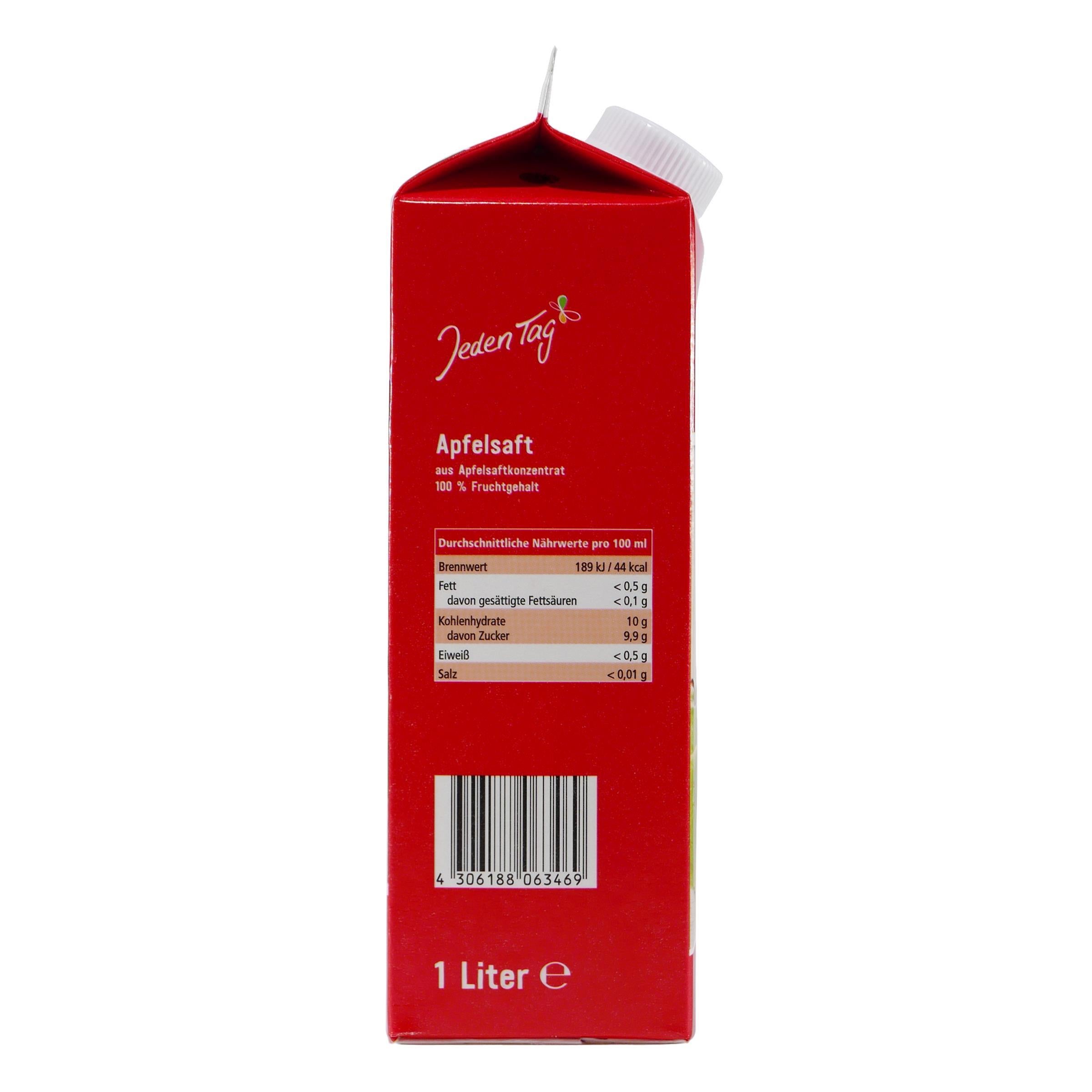 Jeden Tag Apfelsaft klar (12 x 1,0L)