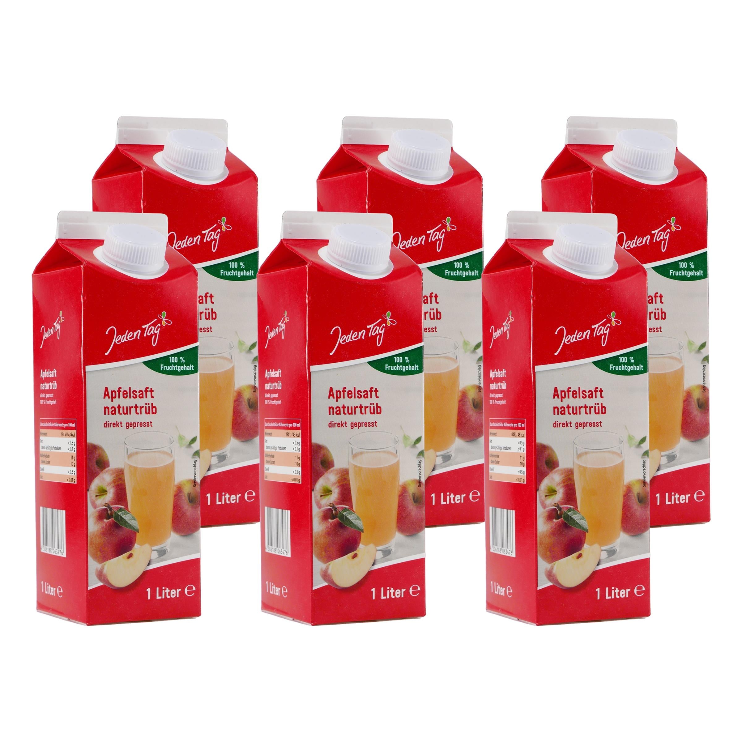 Jeden Tag Apfelsaft naturtrüb (12 x 1,0L)