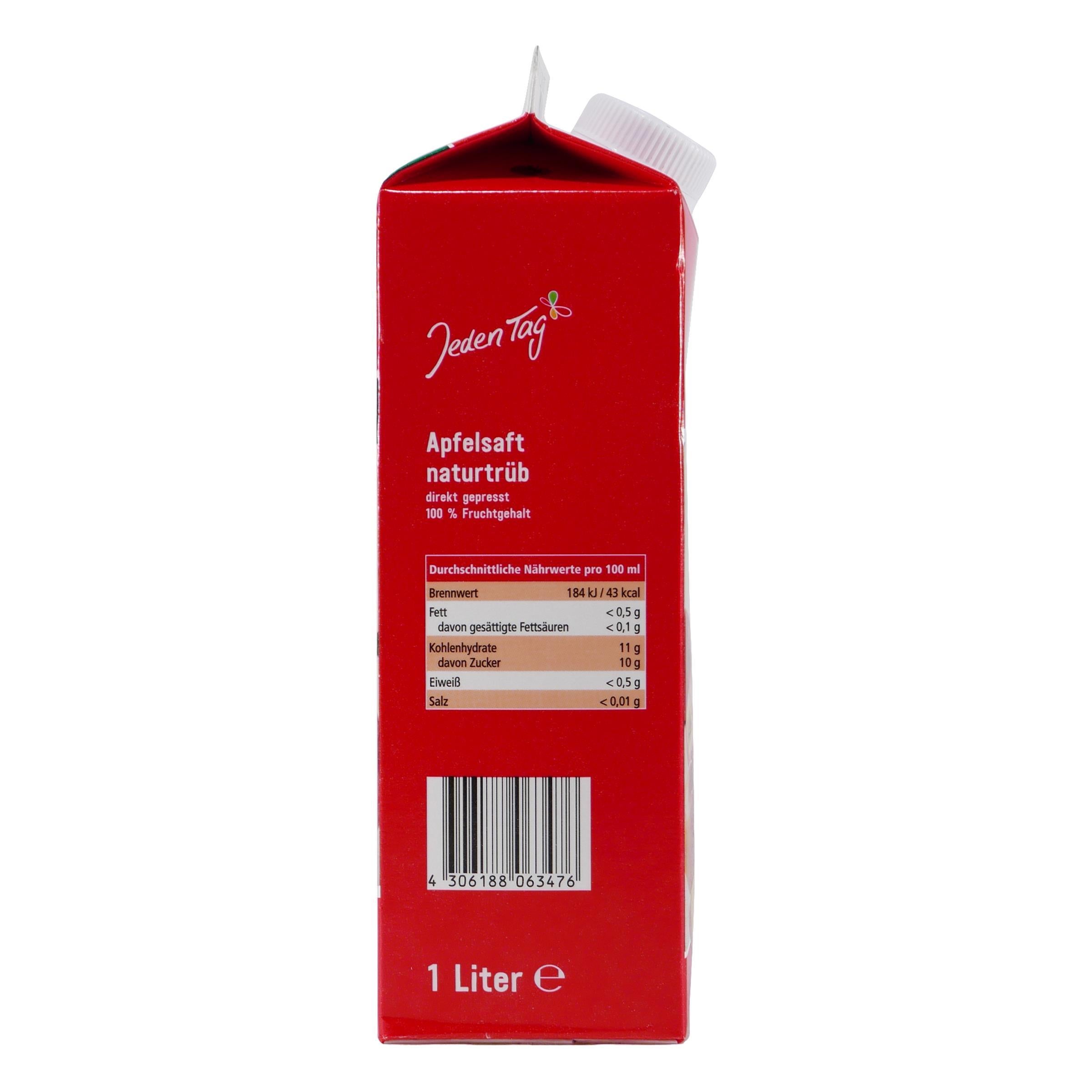 Jeden Tag Apfelsaft naturtrüb (12 x 1,0L)
