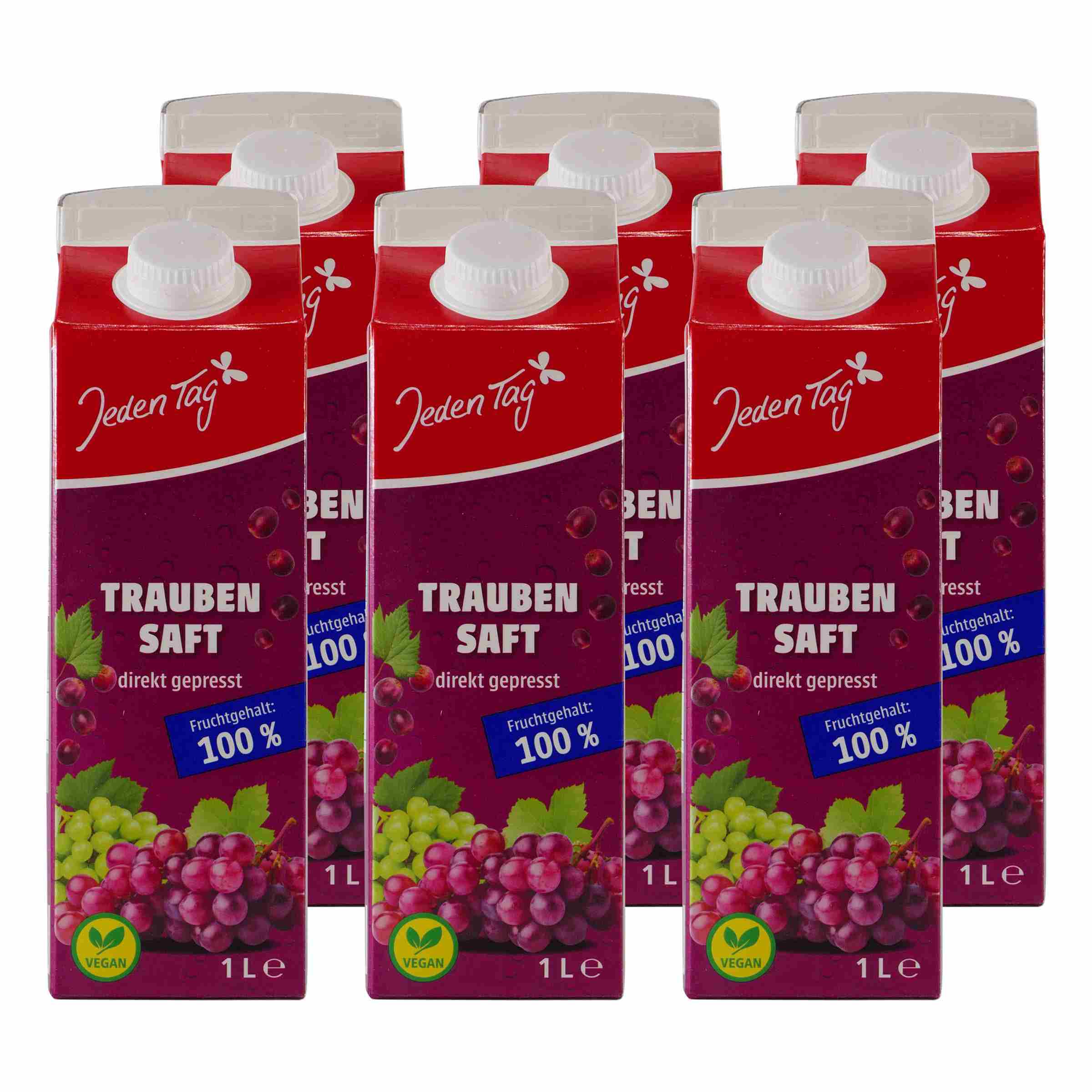 Jeden Tag Traubensaft (12 x 1,0L)