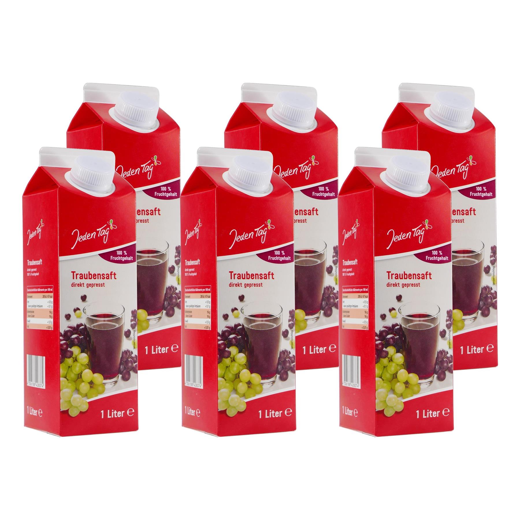 Jeden Tag Traubensaft (12 x 1,0L)