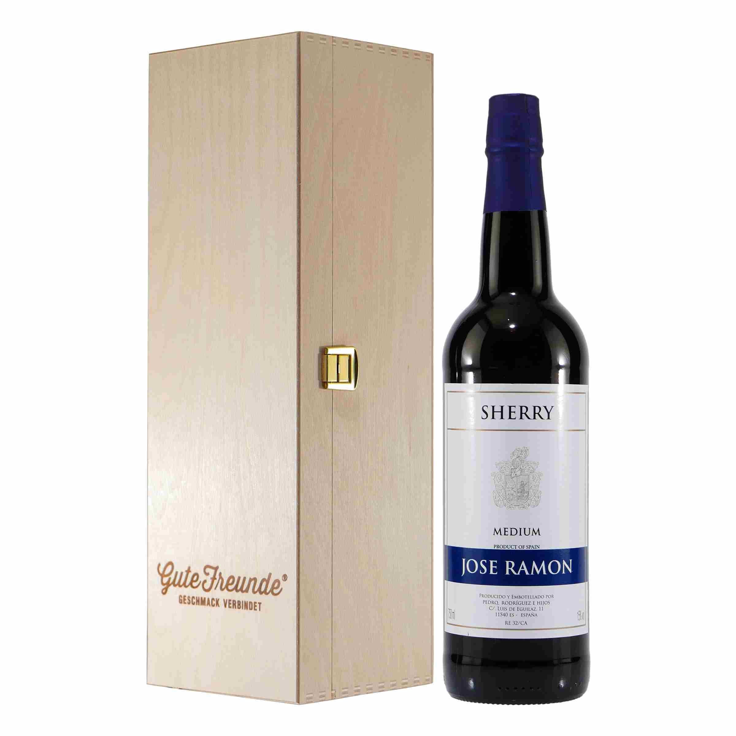 Jose Ramon Sherry -Medium- mit Geschenk-Holzkiste
