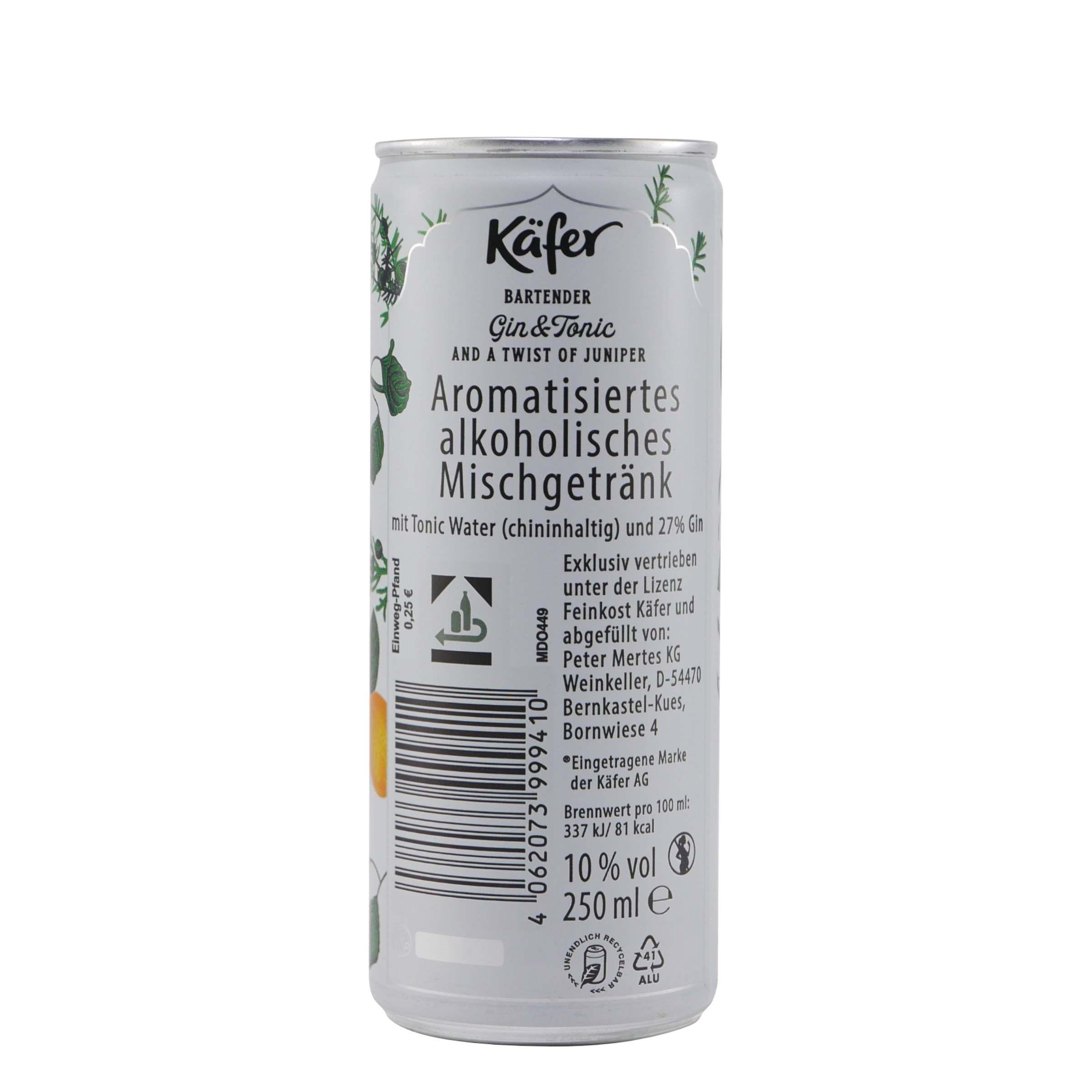 Käfer Bartender Gin & Tonic (12 x 0,25L)