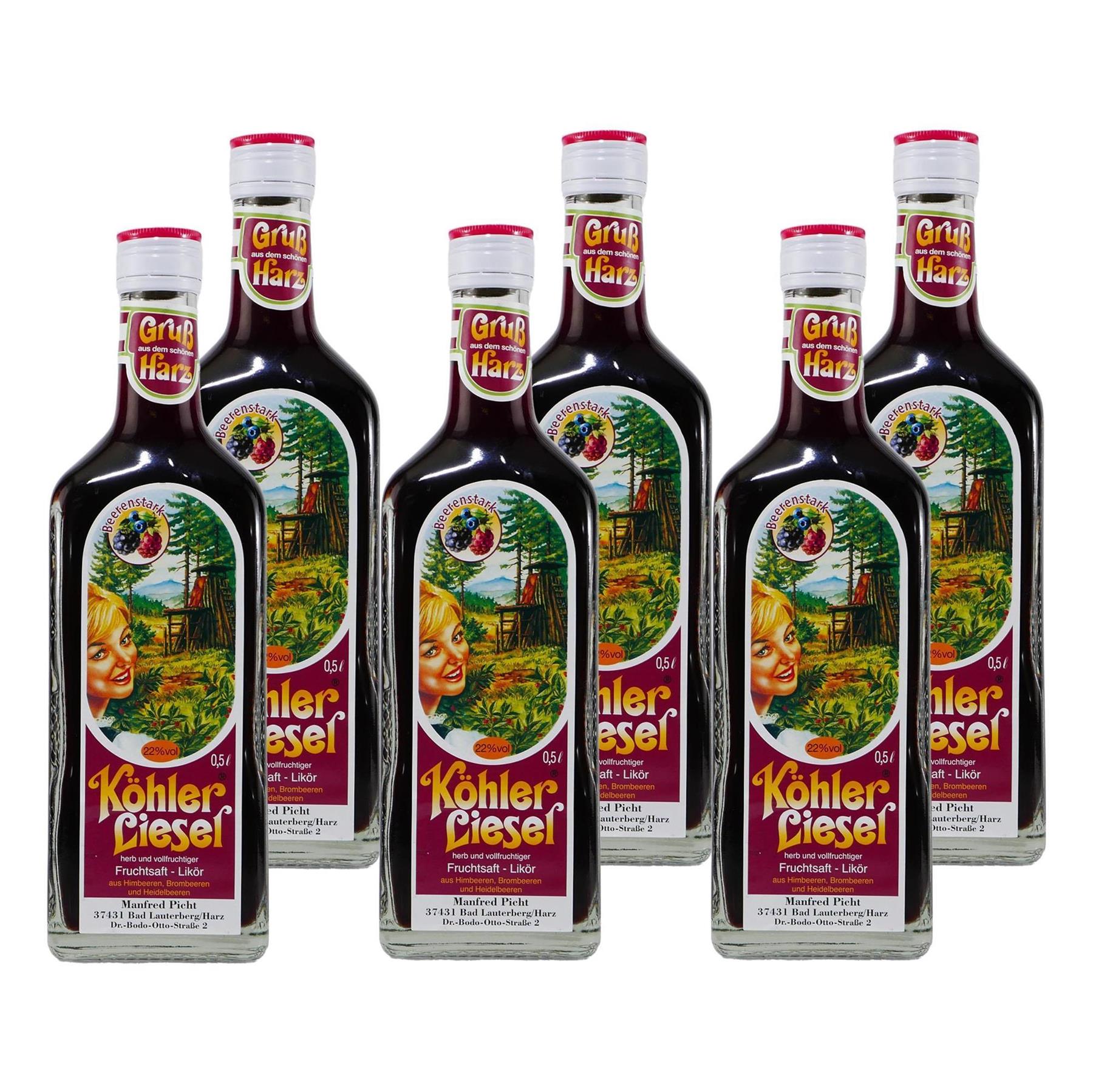 Köhler Liesel Fruchtsaft-Likör (6 x 0,5L)