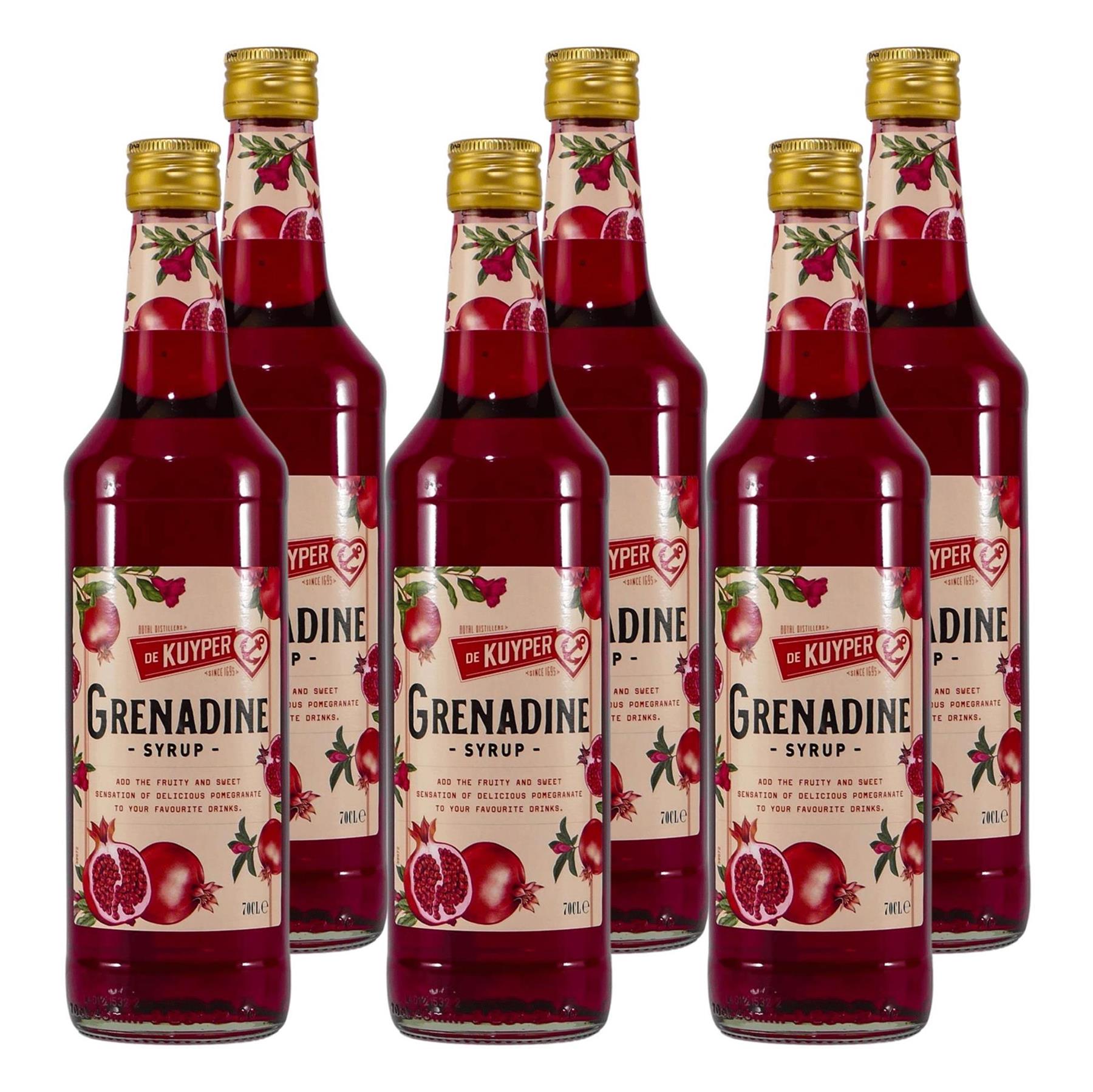 De Kuyper Grenadine Syrup (6 x 0,7L)
