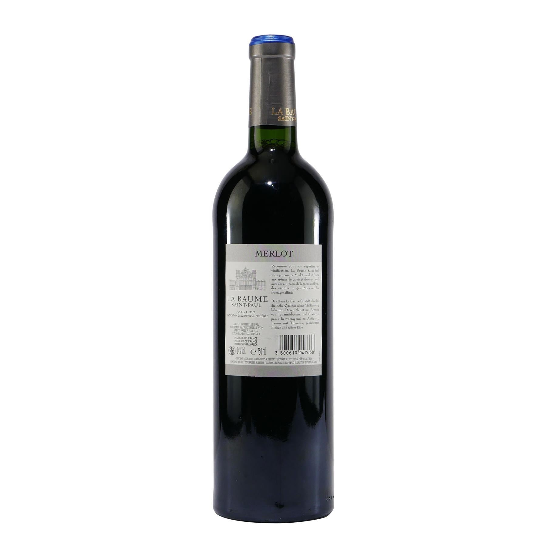 La Baume Saint-Paul Merlot IGP -trocken- (6 x 0,75)