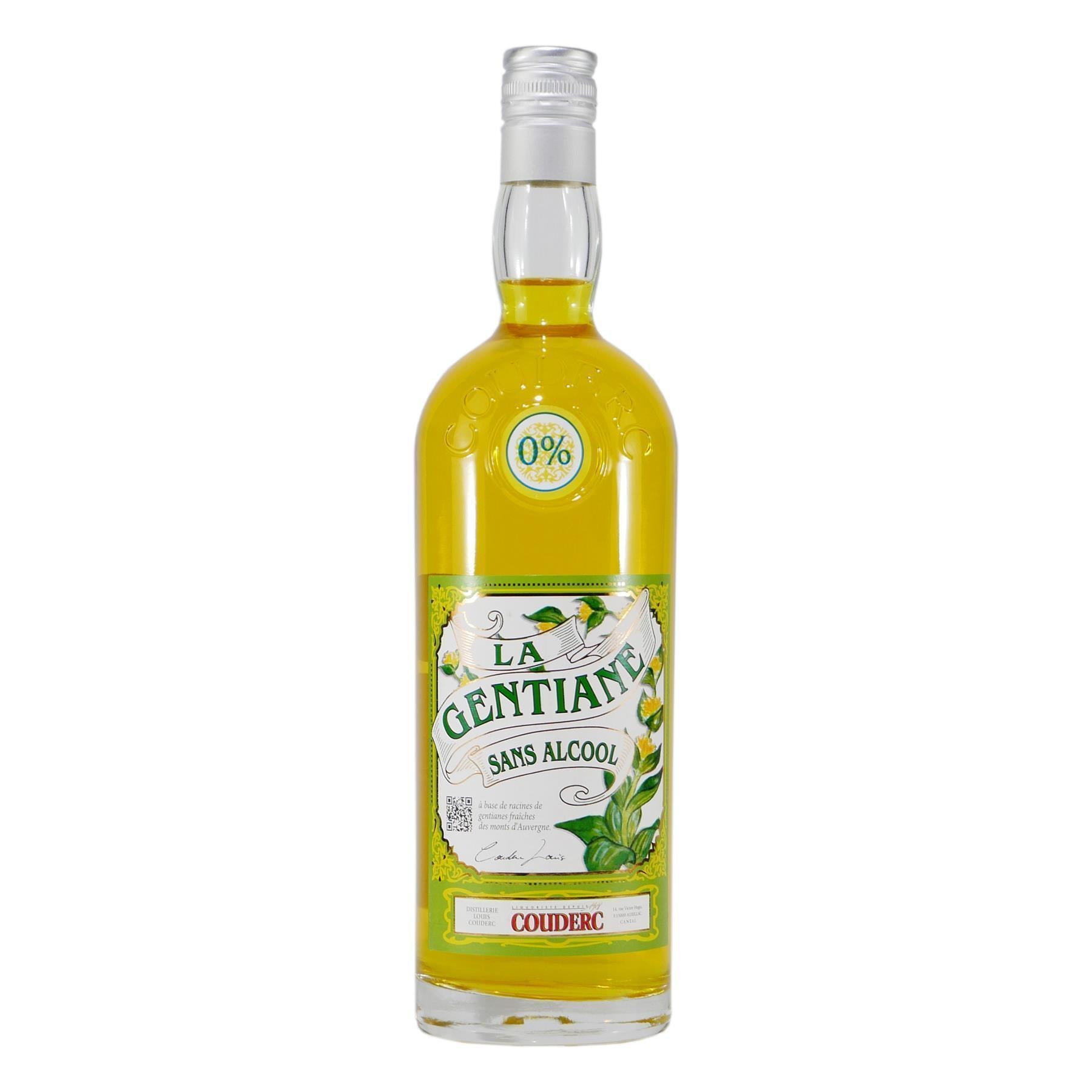 Couderc Gentiane Sans Alcool mit Geschenk-Holzkiste