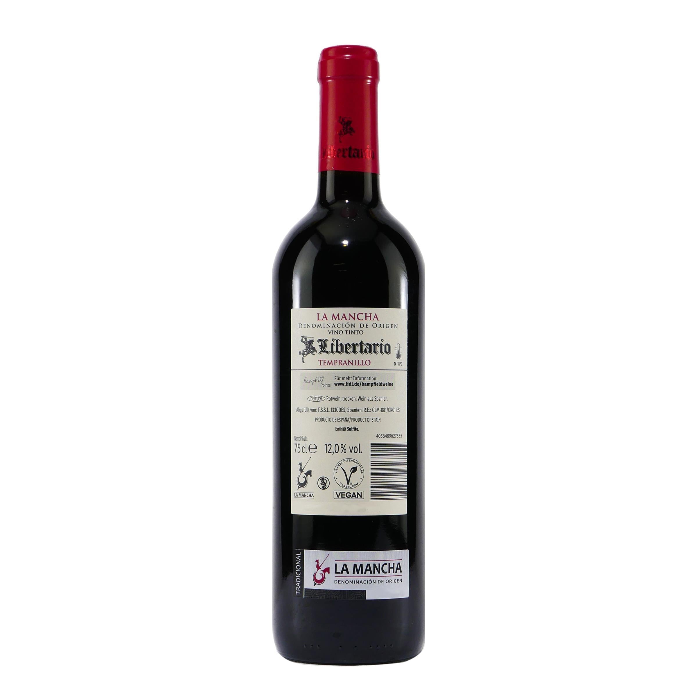La Mancha Libertario Tempranillo -trocken- (6 x 0,75L)