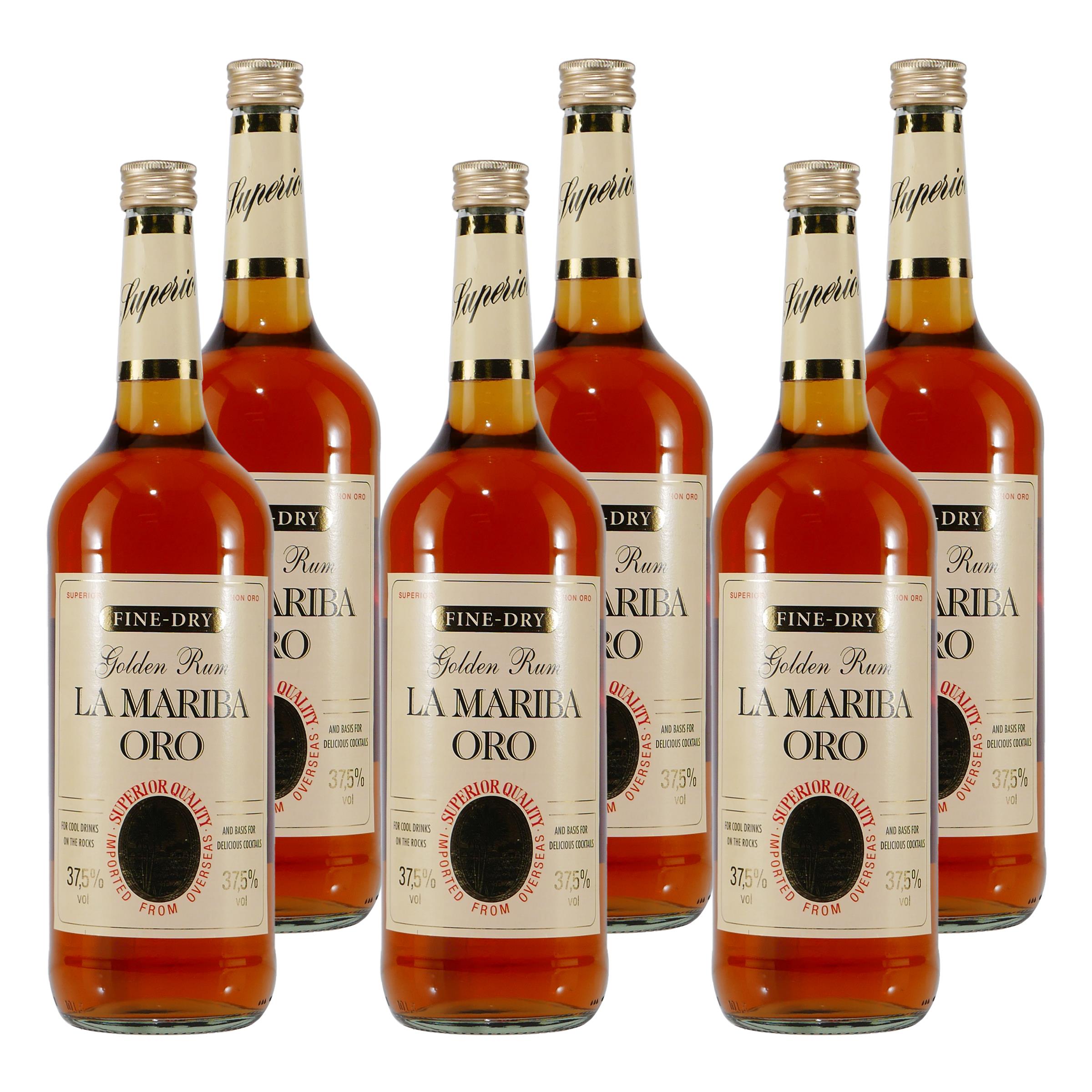 La Mariba Oro Golden Rum (6 x 1,0L)