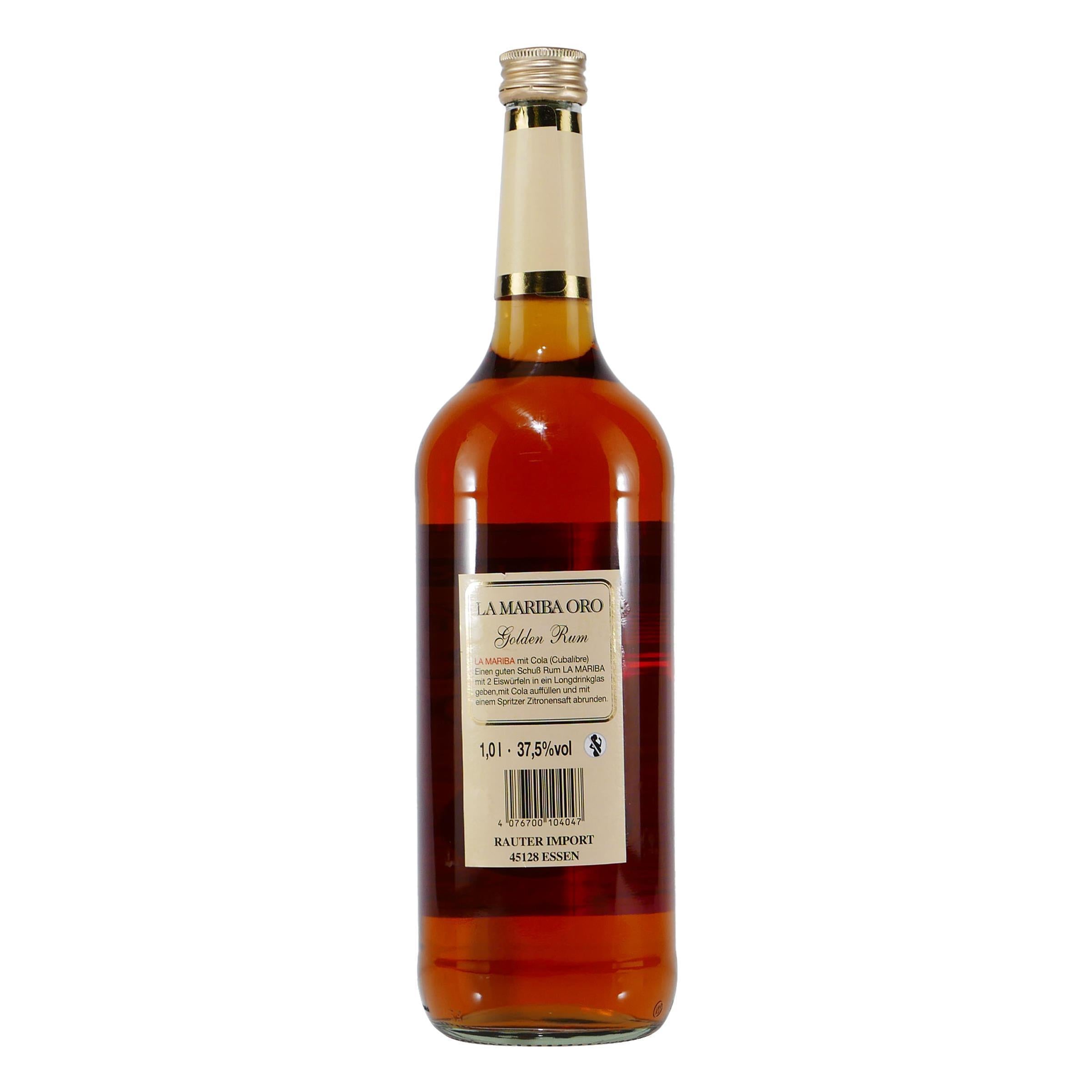 La Mariba Oro Golden Rum (6 x 1,0L)