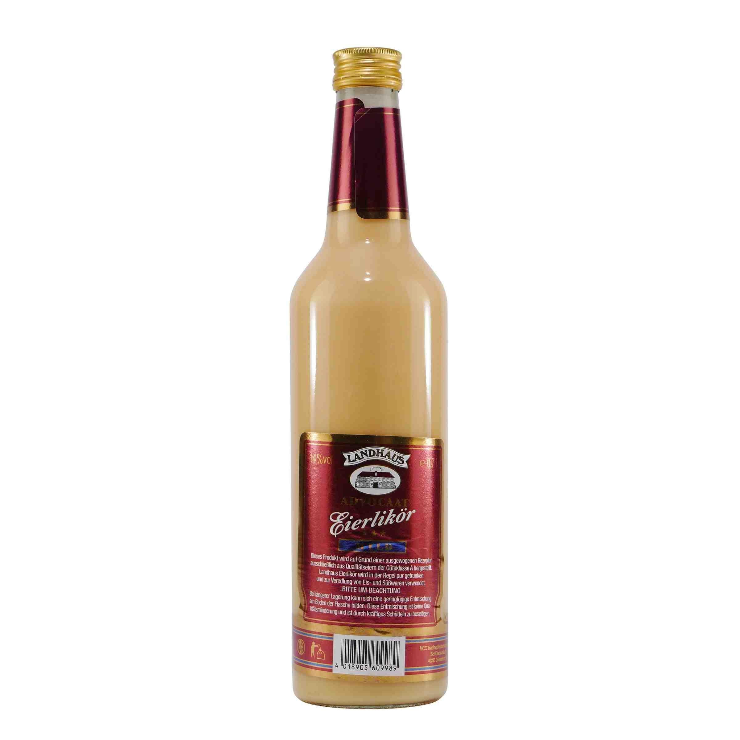 Landhaus Advocaat Eierlikör Mild 14%