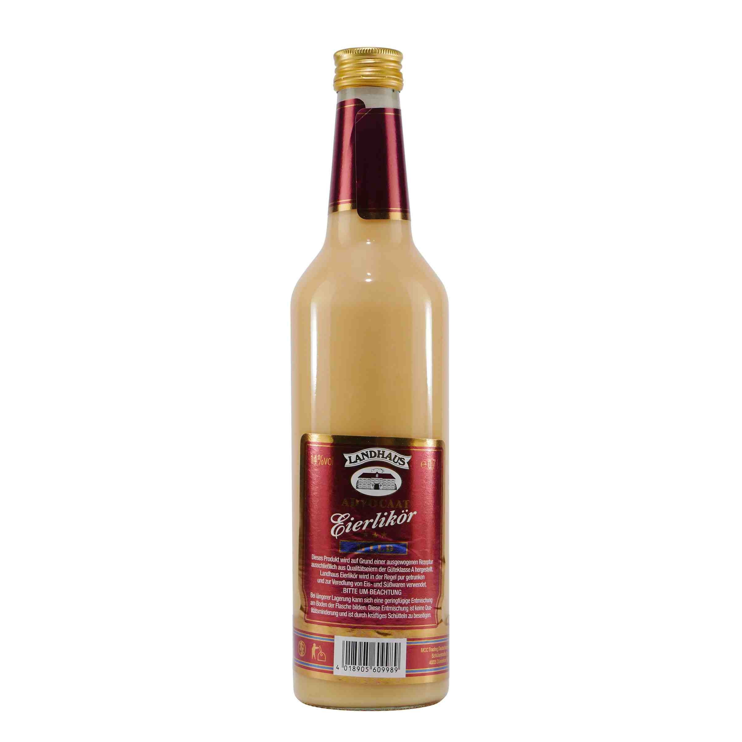 Landhaus Advocaat Eierlikör Mild 14% (6 x 0,7L)