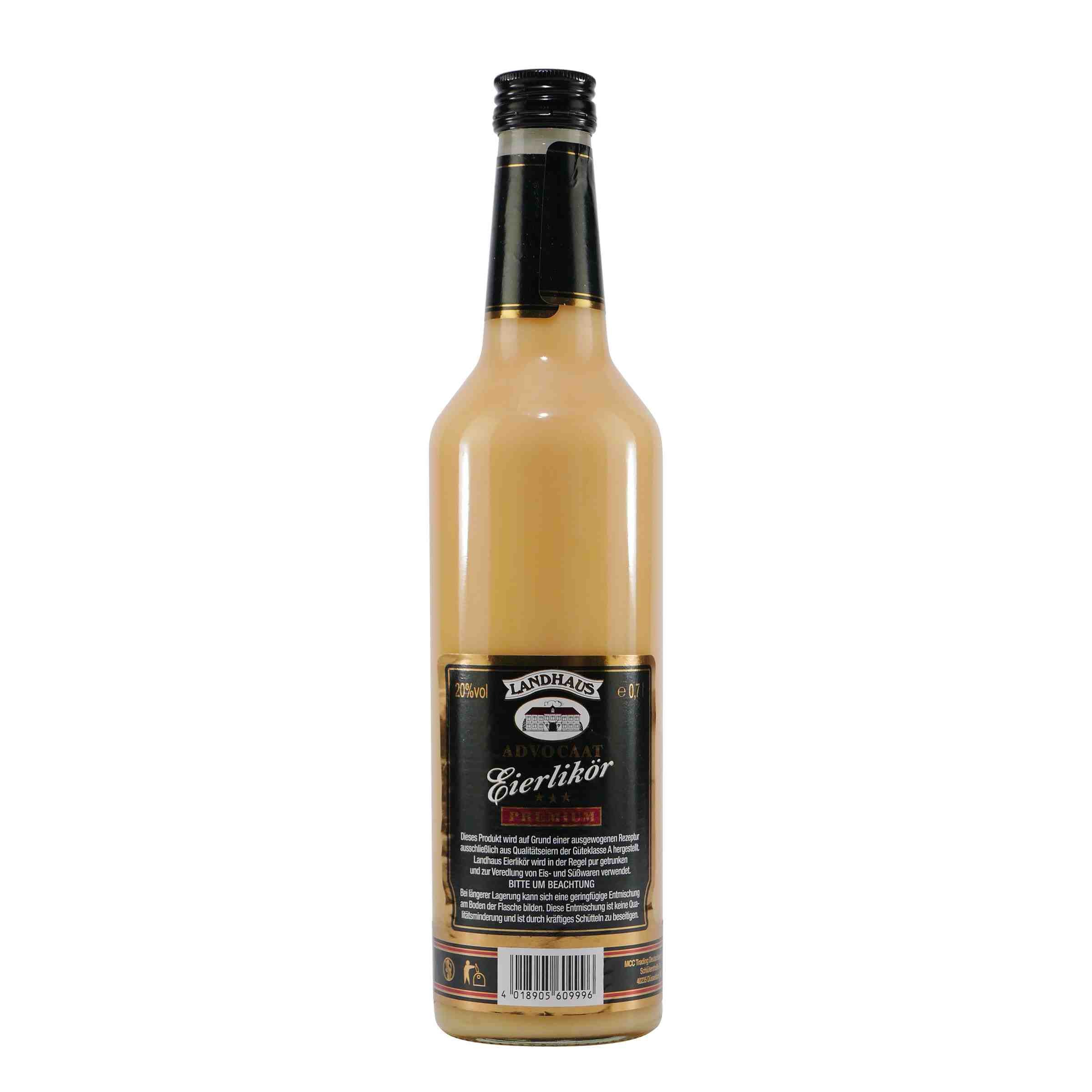 Landhaus Premium Advocaat Eierlikör 20% (6 x 0,7L)