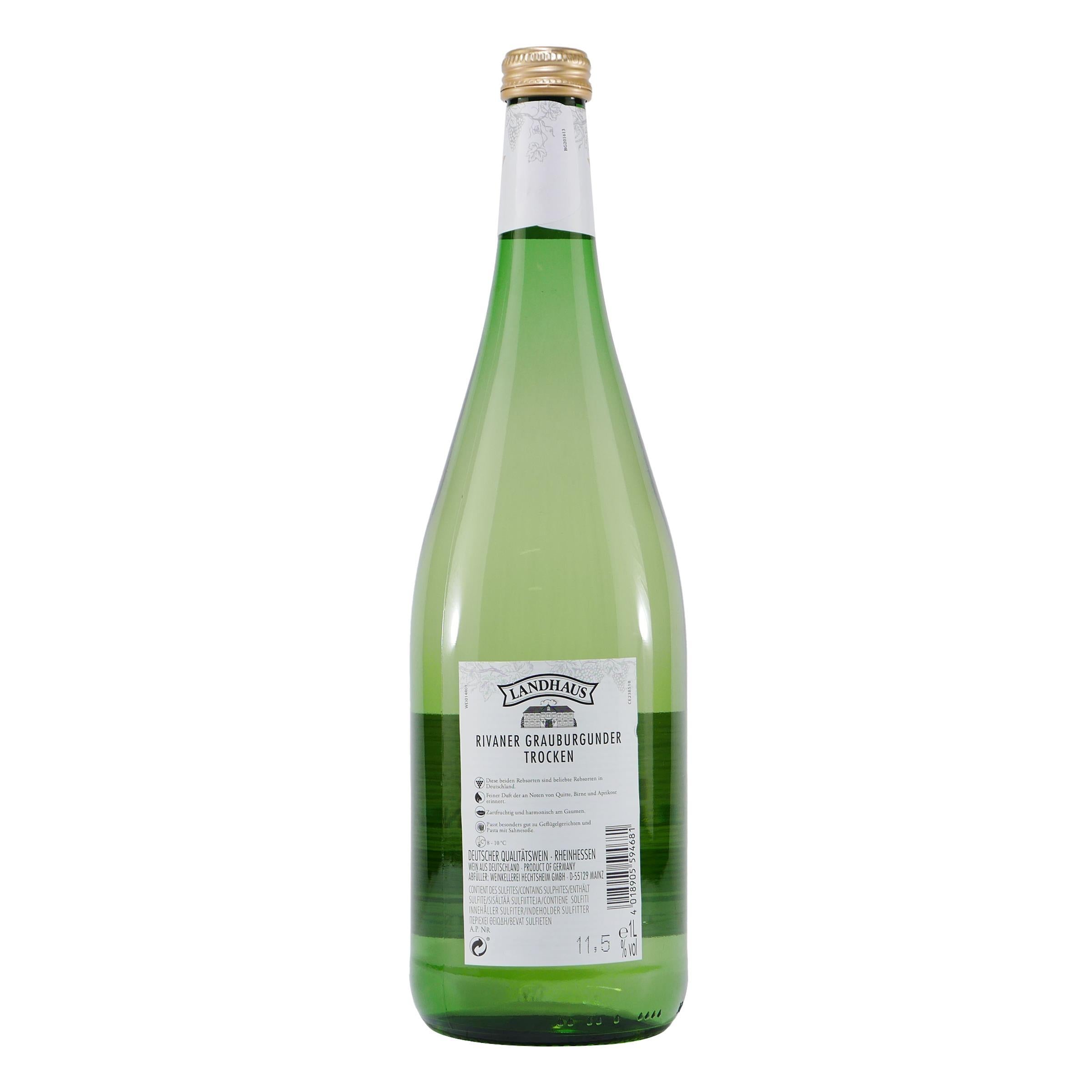 Landhaus Rivaner Grauburgunder -trocken- (6 x 1,0L)