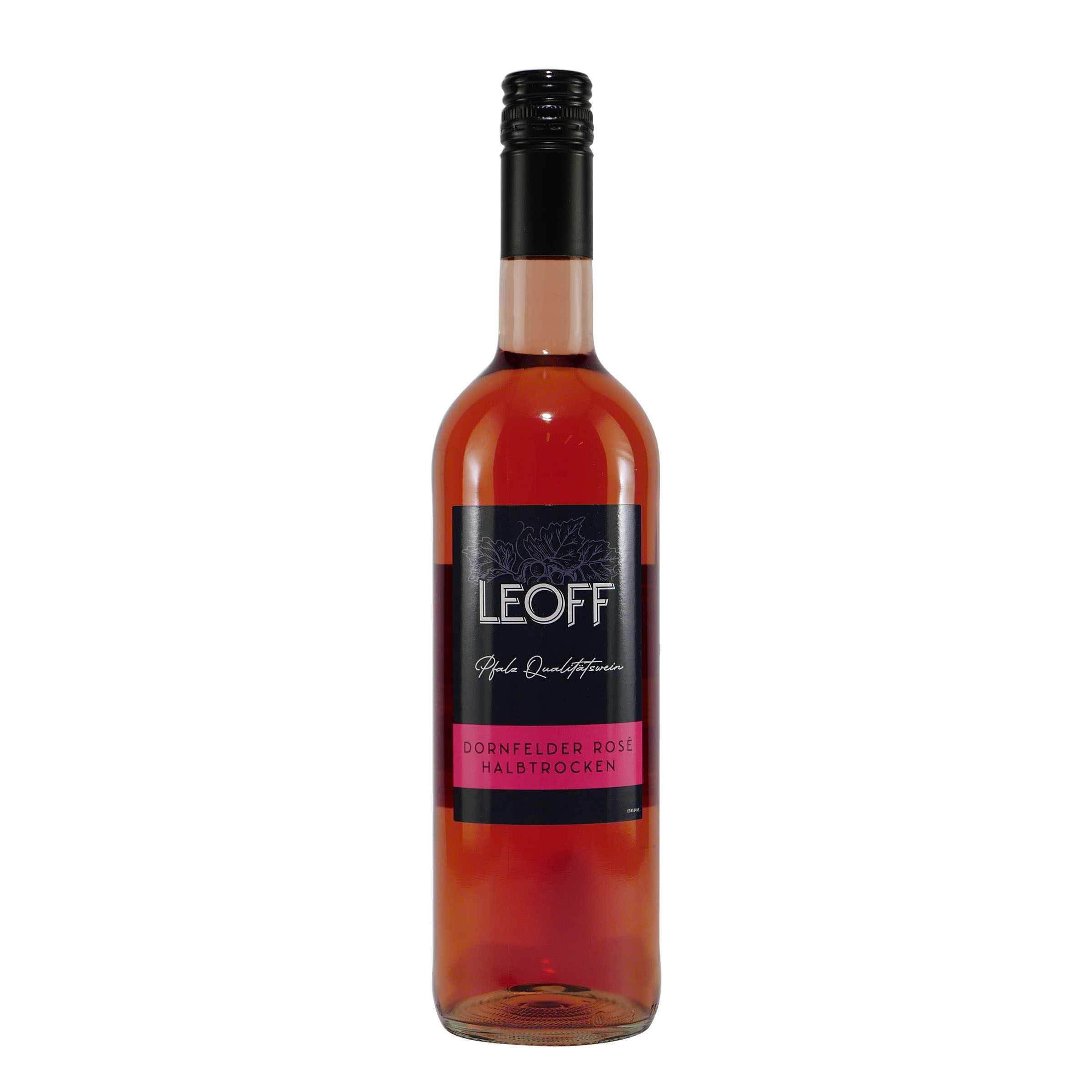 Leoff Dornfelder Rosé QbA -halbtrocken- (6 x 0,75L)