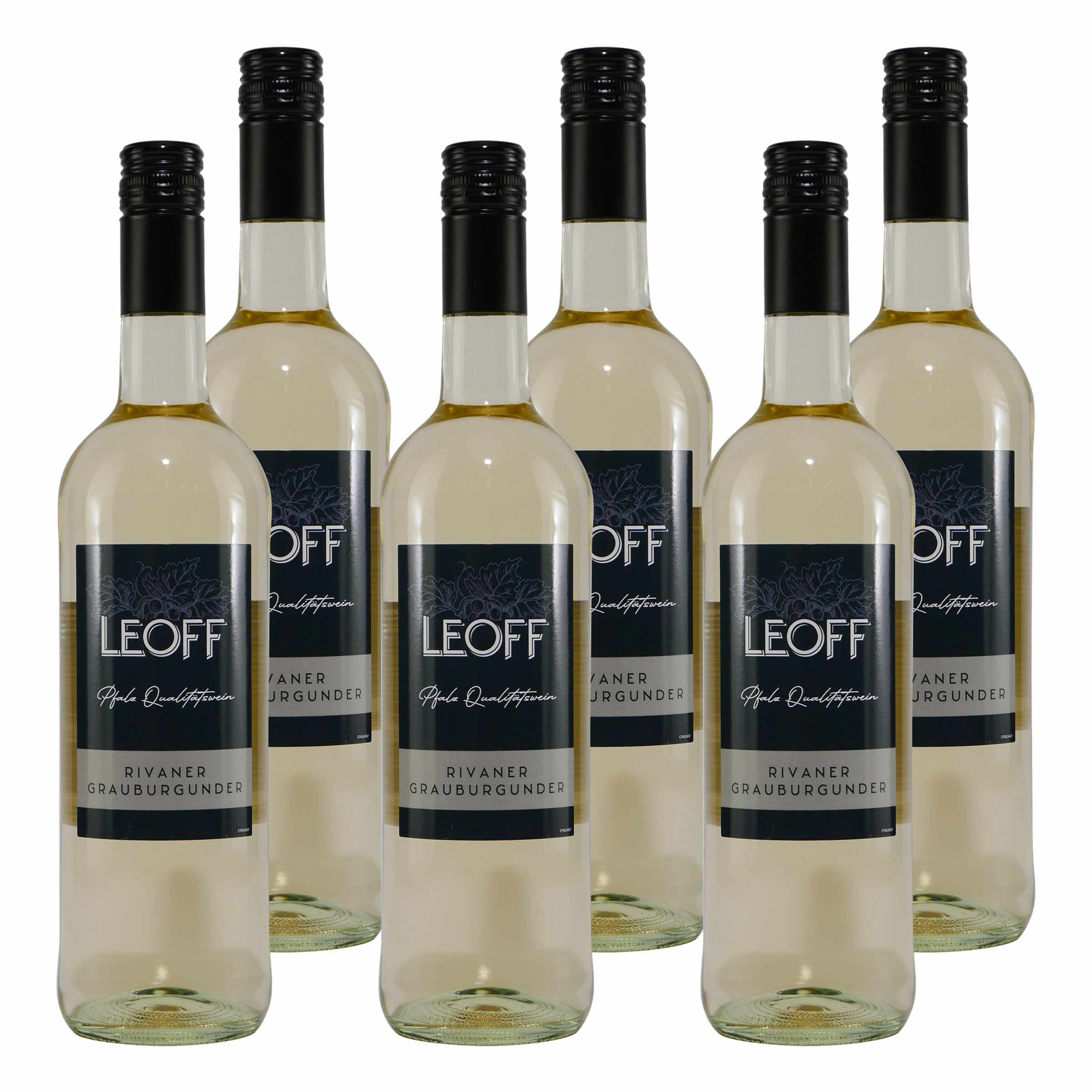 Leoff Rivaner Grauburgunder QbA -trocken- (6 x 0,75L)