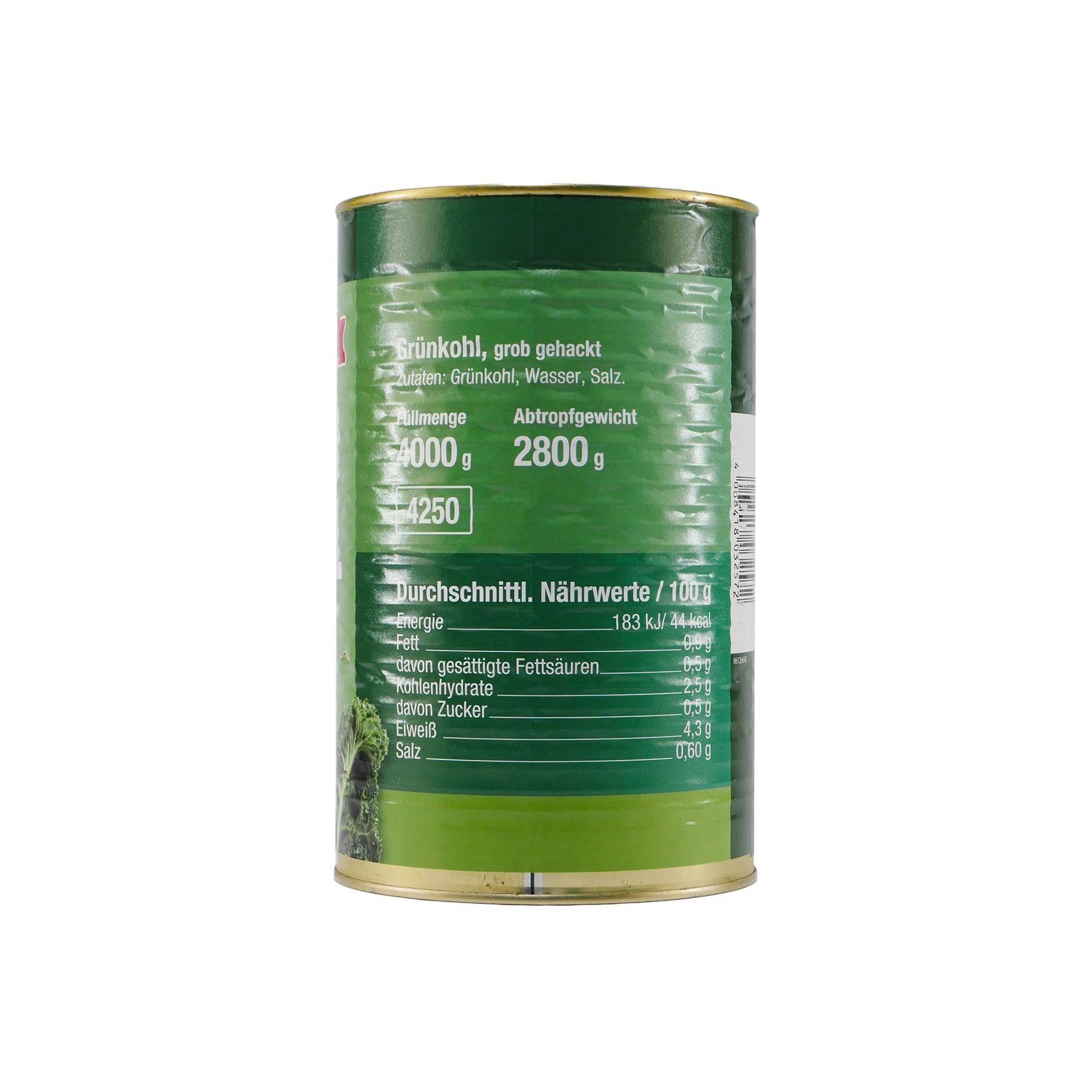 Lipperland Grünkohl -grob gehackt- 4,0KG