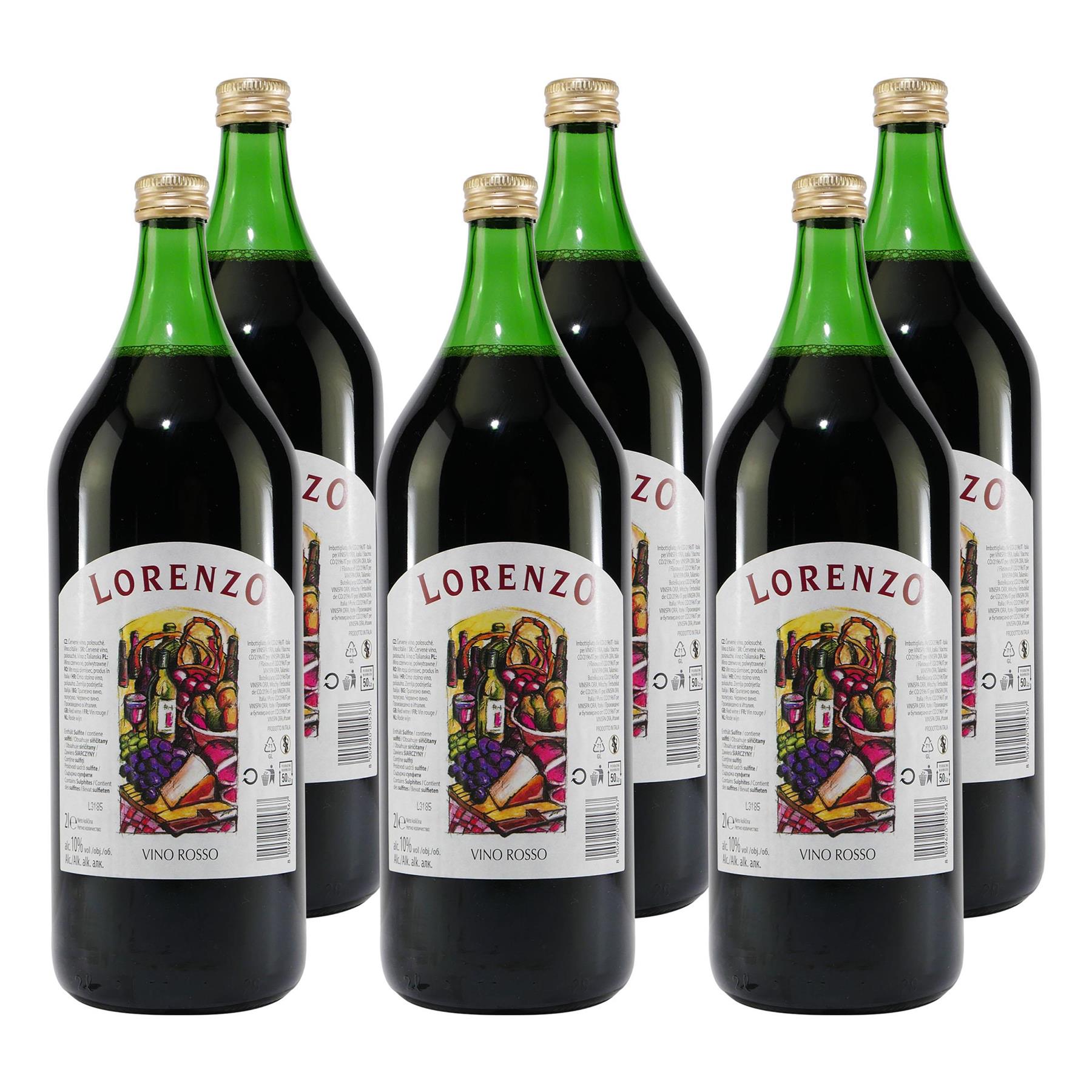 Lorenzo Vino Rosso Rotwein (6 x 2,0L)