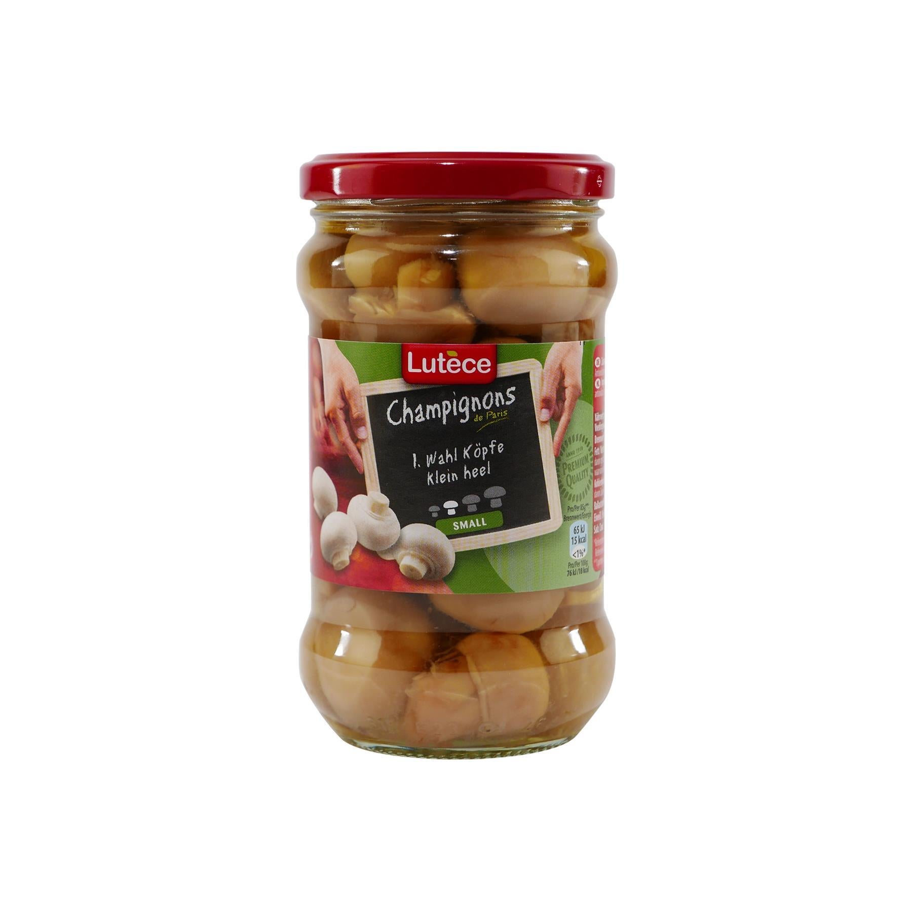 Lutece Champignons Köpfe Klein (12 x 280g)
