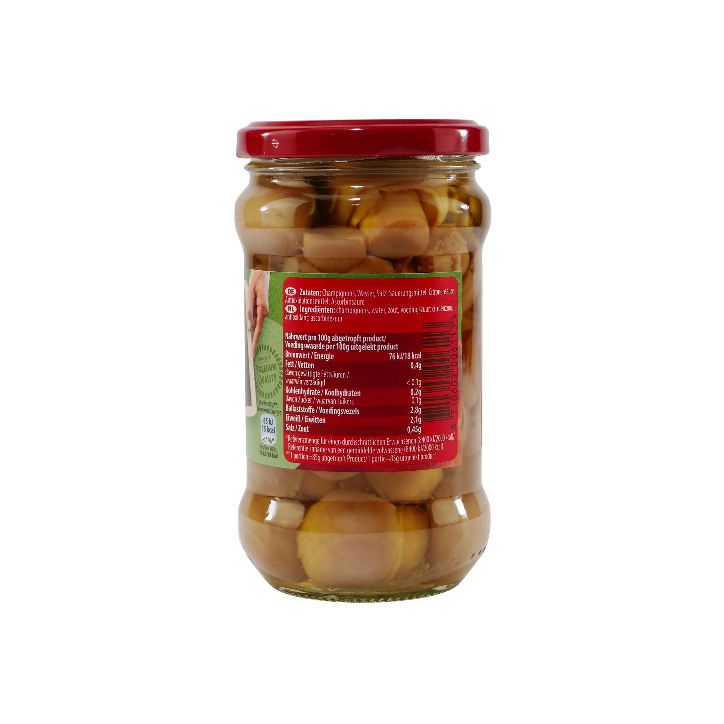 Lutece Champignons Köpfe Klein (12 x 280g)