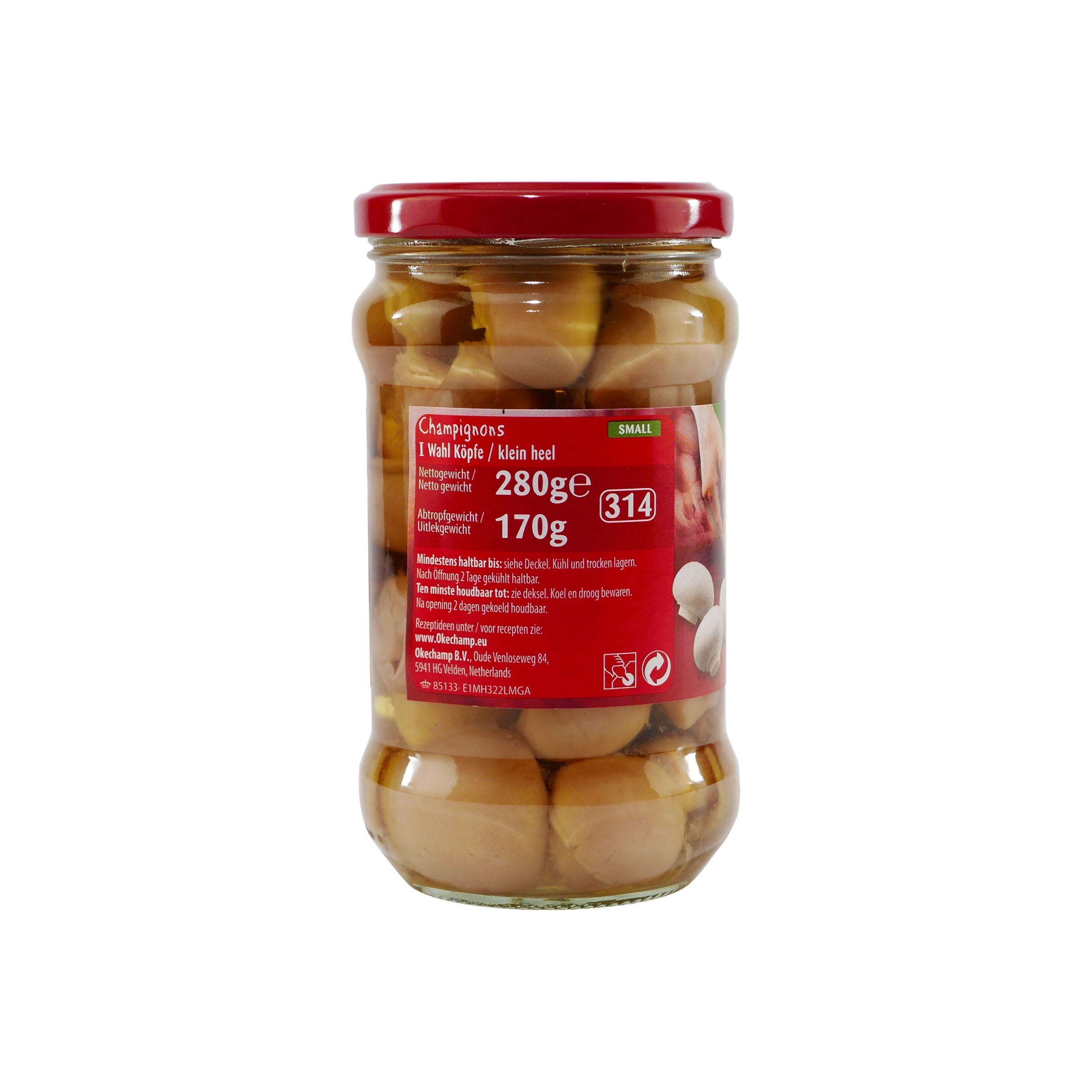 Lutece Champignons Köpfe Klein (12 x 280g)