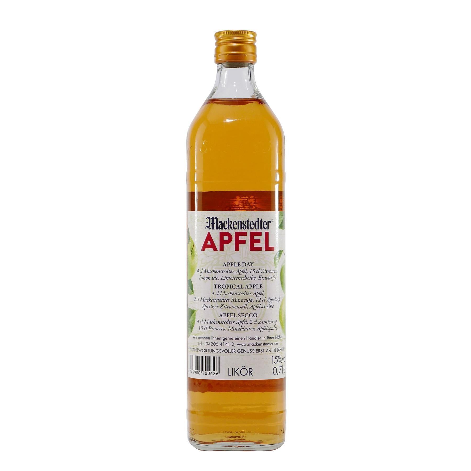Mackenstedter Apfel Likör mit 6x Shotgläser