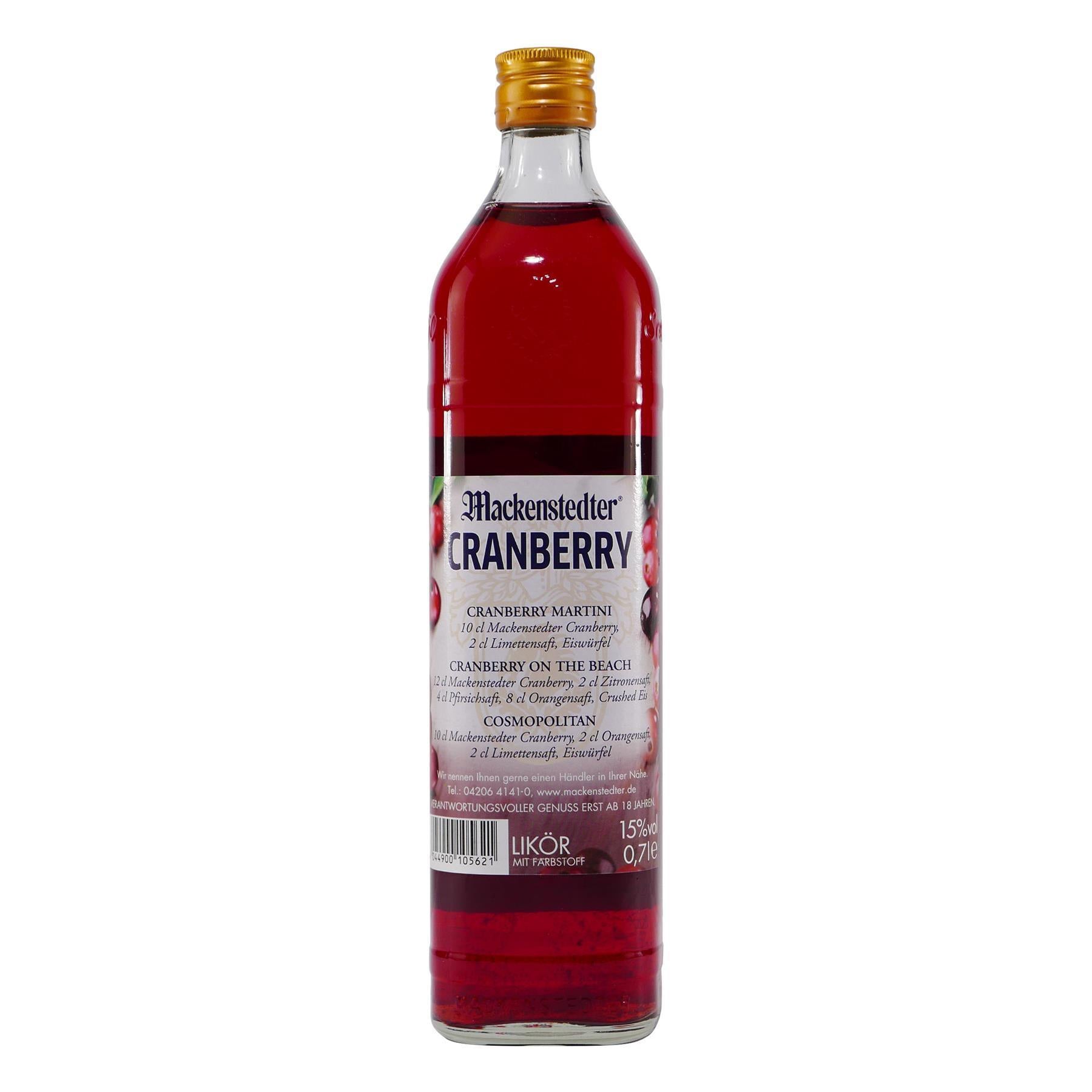 Mackenstedter Cranberry Likör (6 x 0,7L)