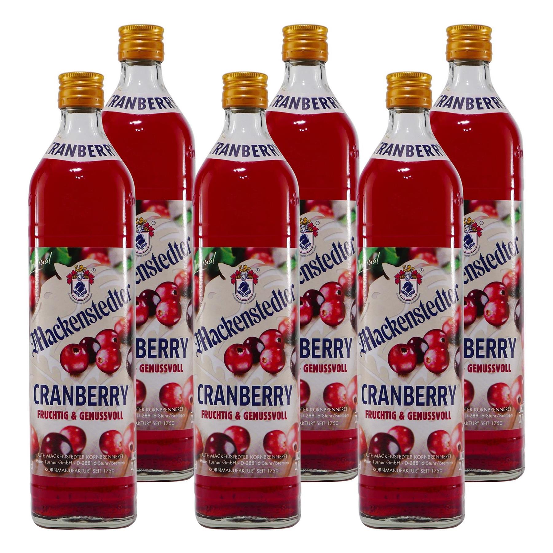 Mackenstedter Cranberry Likör (6 x 0,7L)
