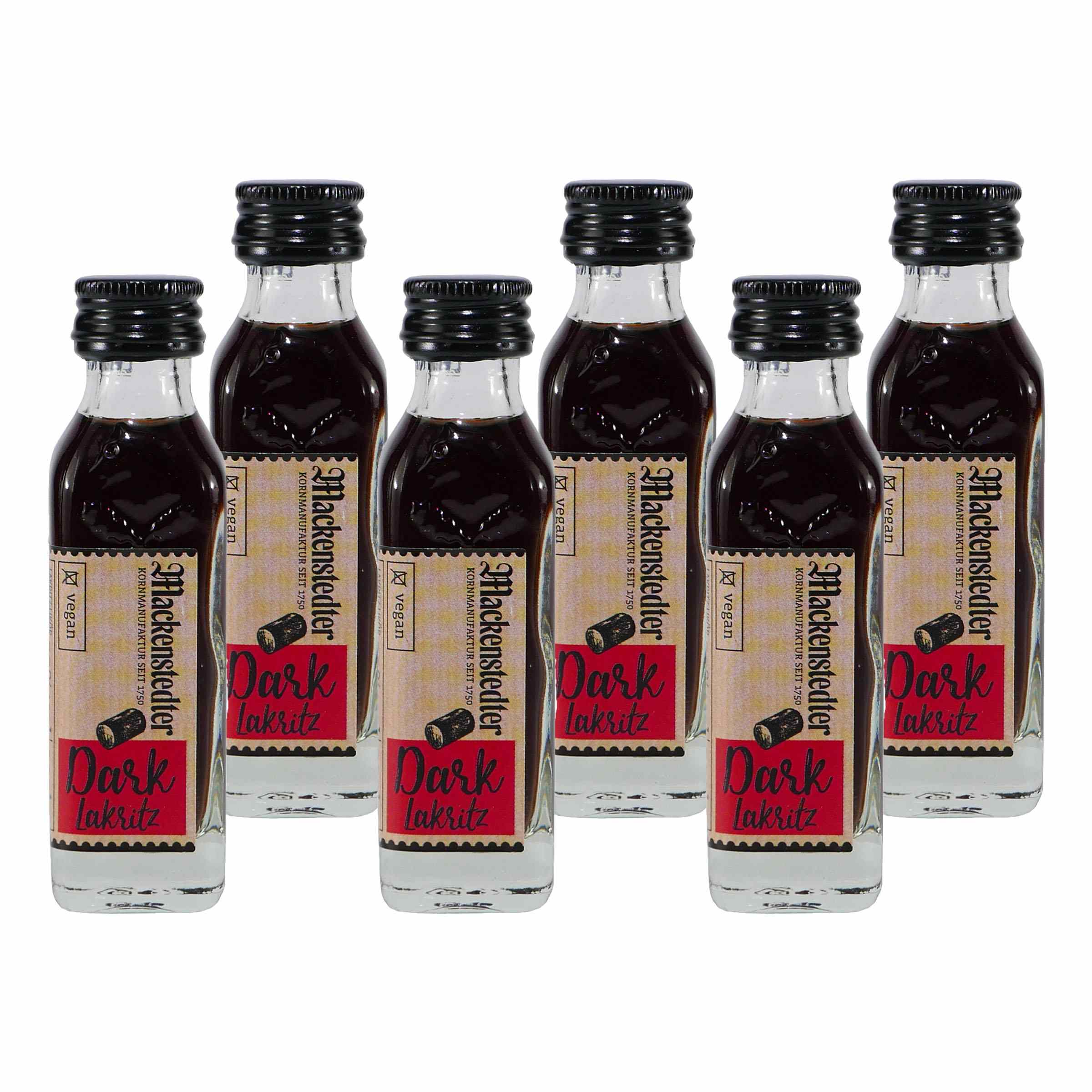 Mackenstedter Dark-Lakritz Likör (25 x 0,02L)
