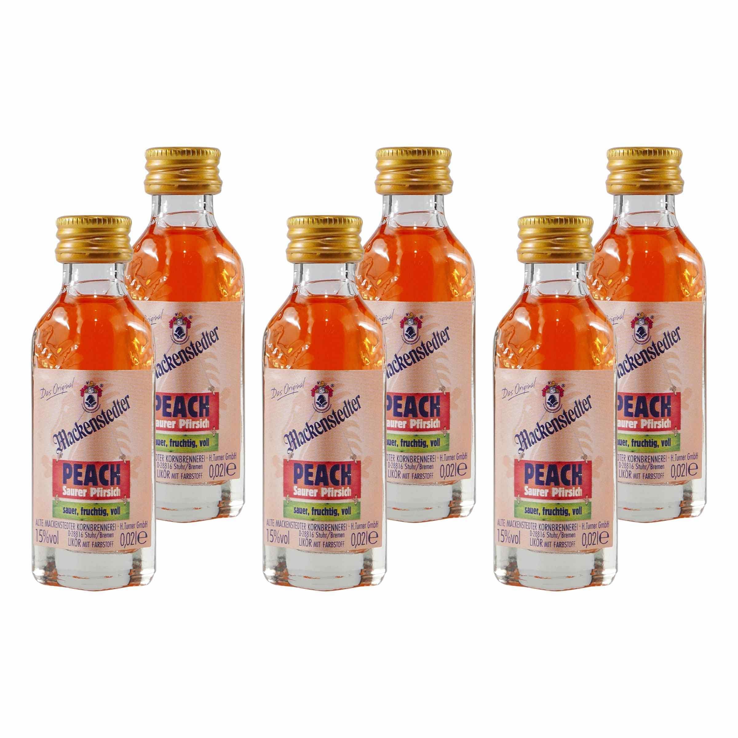 Mackenstedter Peach Saurer Pfirsich Likör (25 x 0,02L)