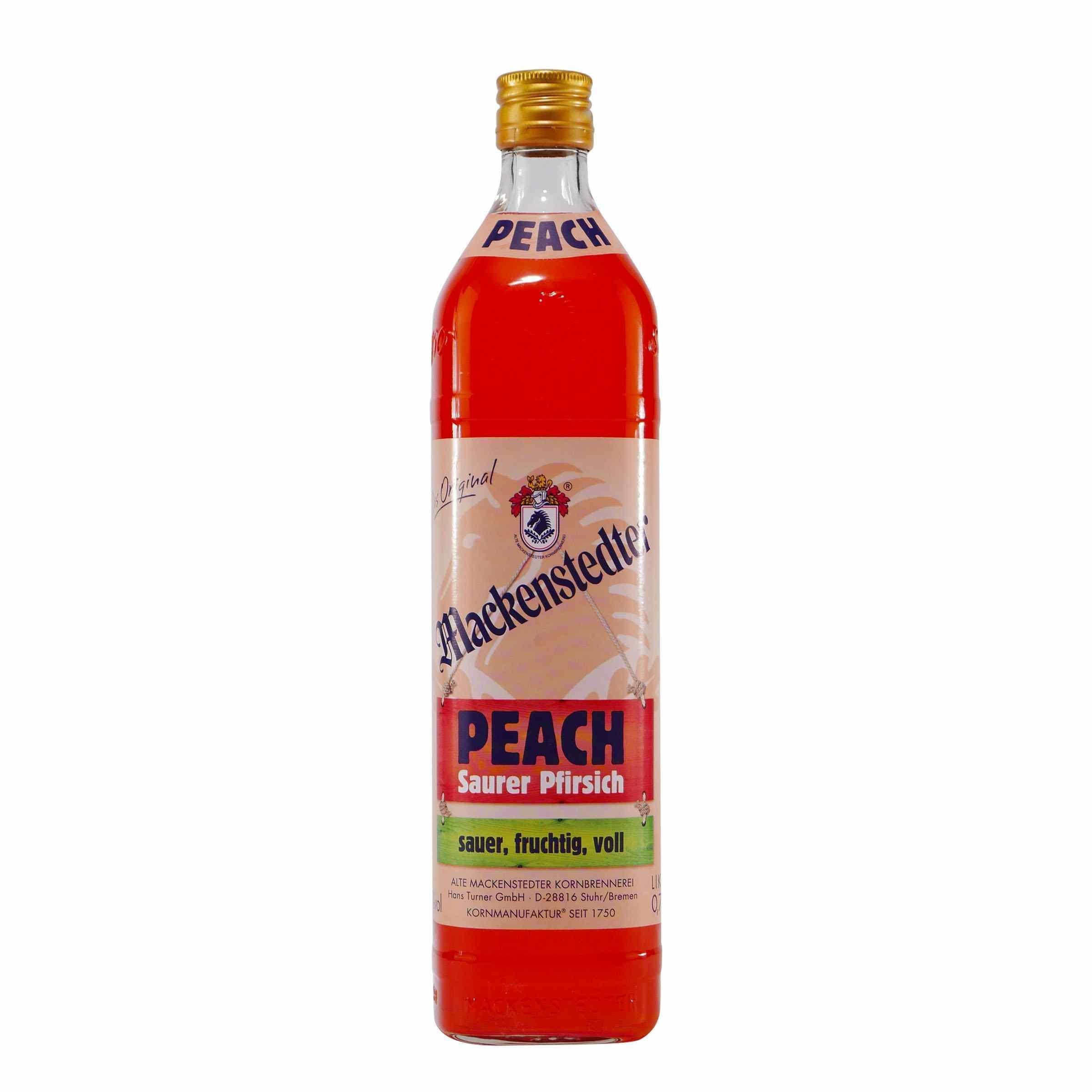 Mackenstedter Peach Saurer Pfirsich Likör (6 x 0,7L)
