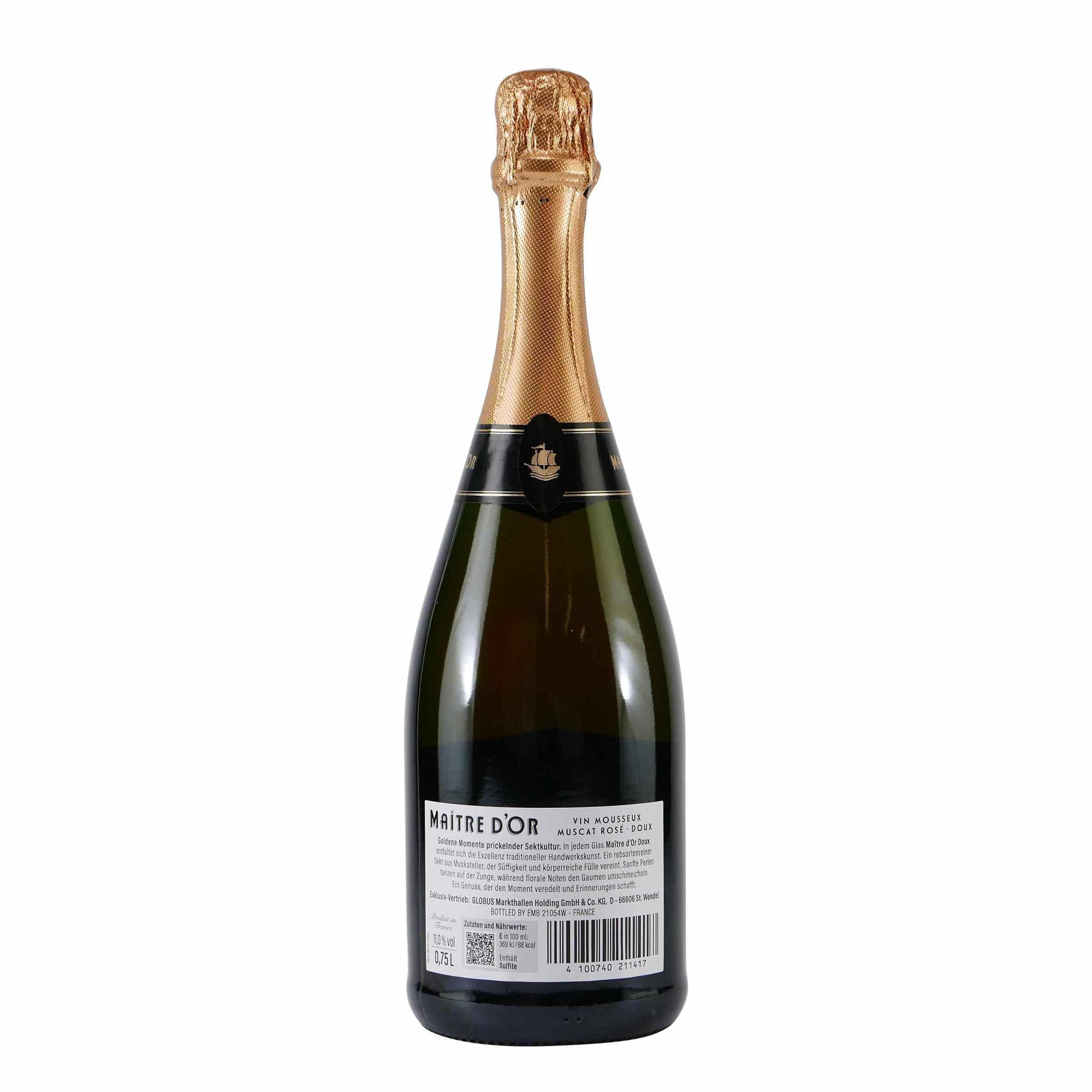 Maitre d´Or Sekt Muscat Rosé -doux- (6 x 0,75L)