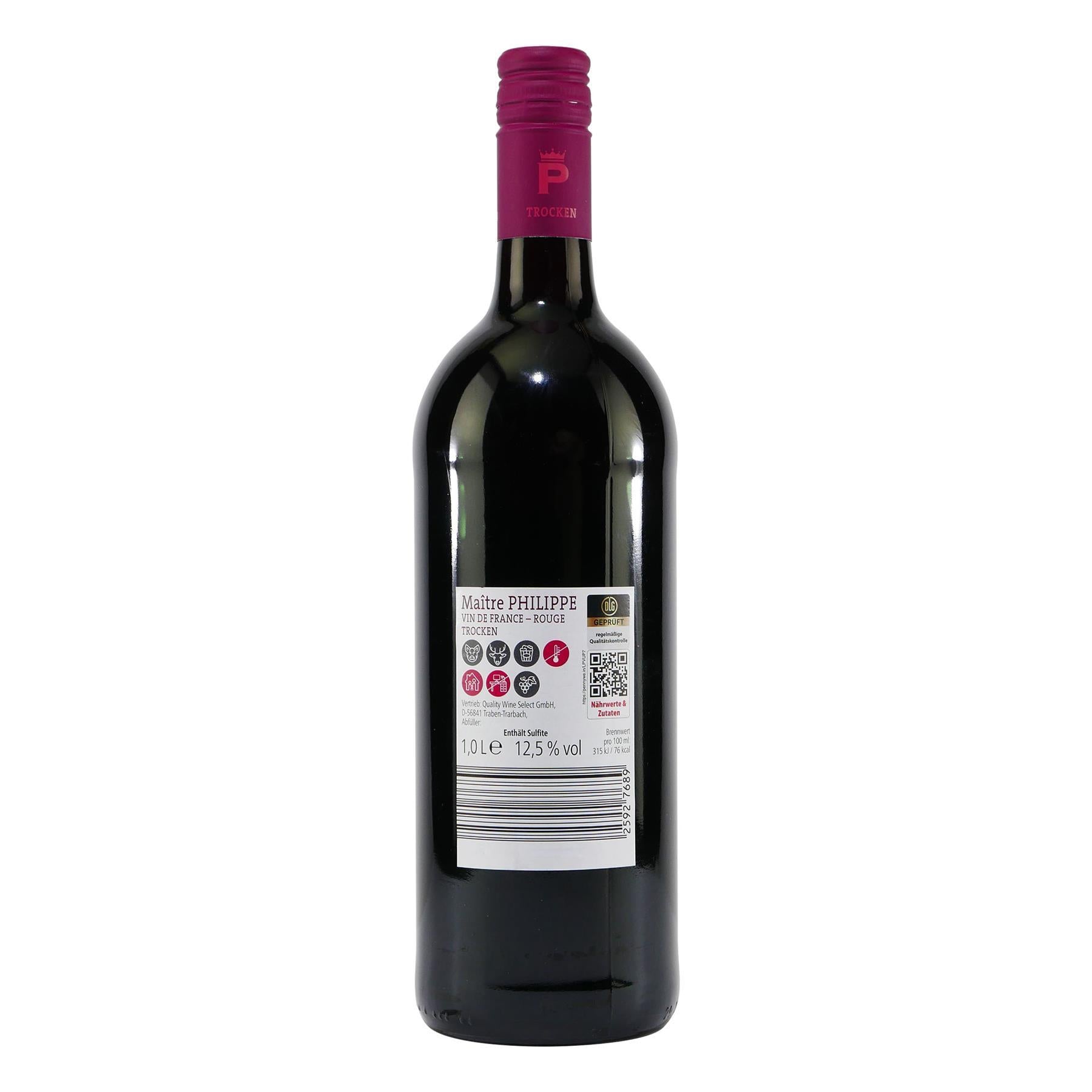 Maitre Philippe Rotwein -trocken- (6 x 1,0L)