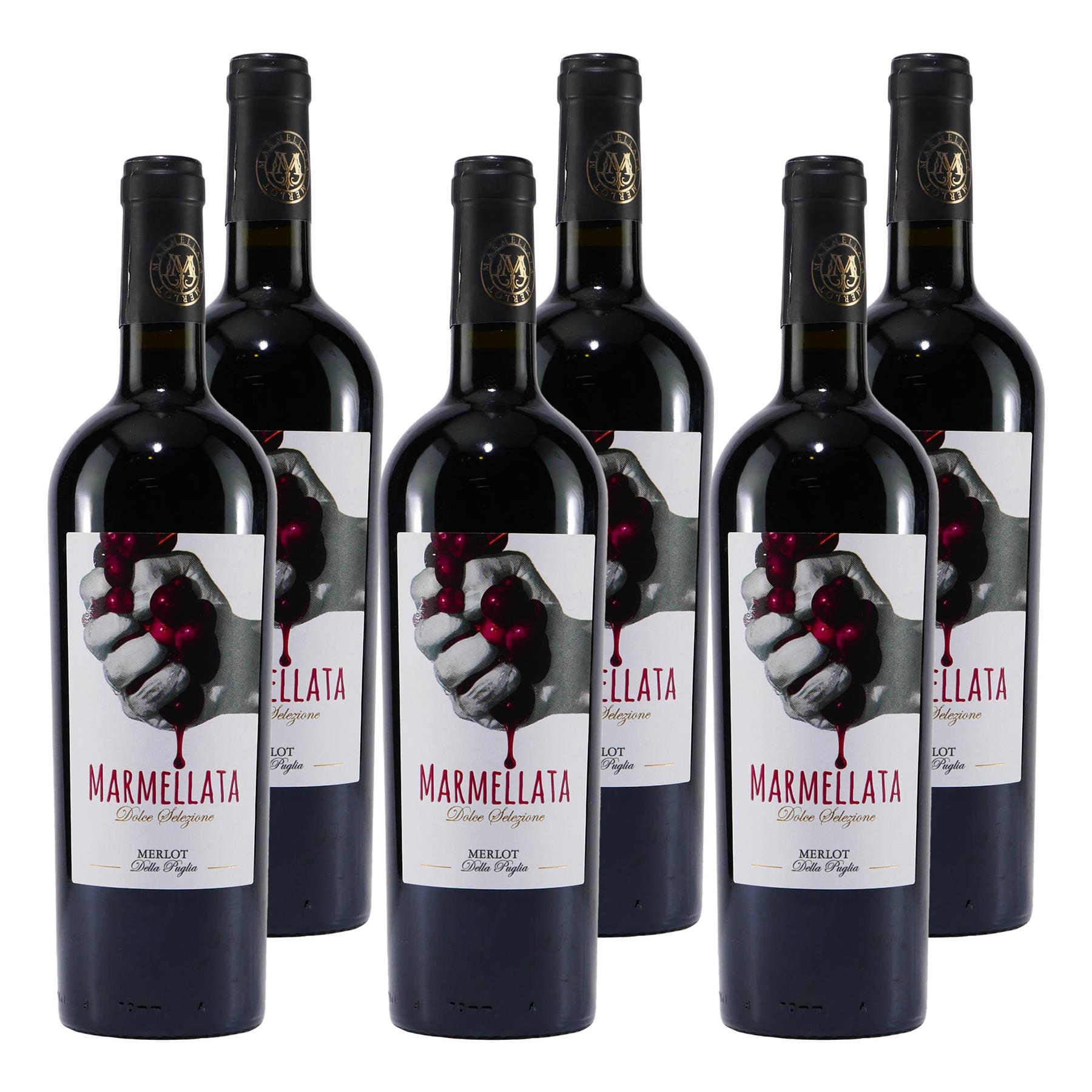 Marmellata Merlot Rotwein IGT -lieblich- (6 x 0,75L)