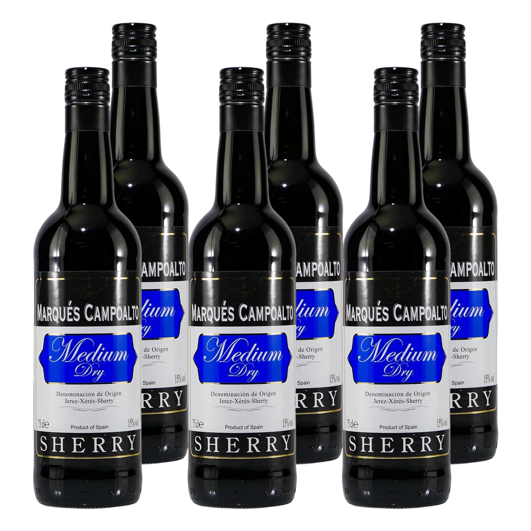 Marqués Campoalto Sherry -Medium Dry- (6 x 0,75L)