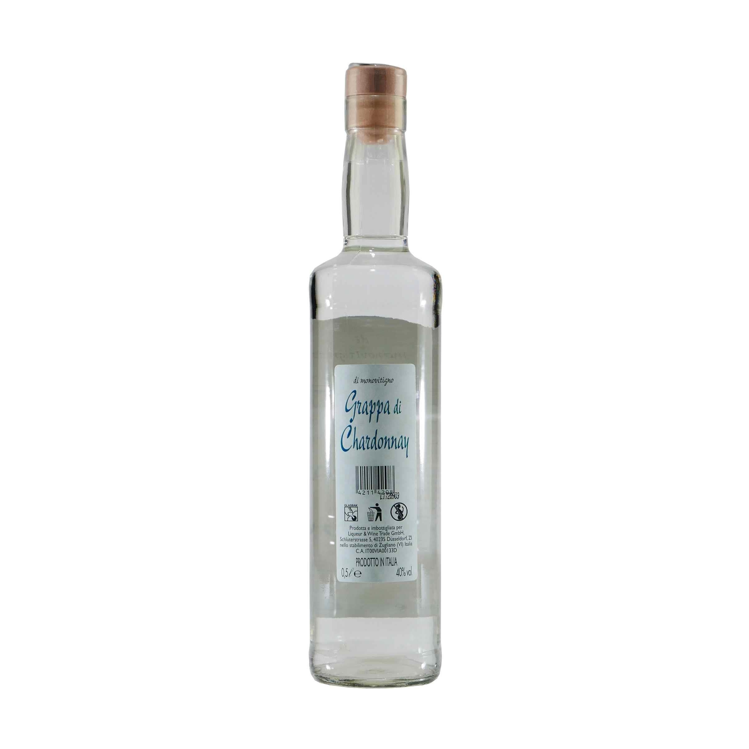 Maso Alto Grappa di Chardonnay mit Geschenk-Holzkiste