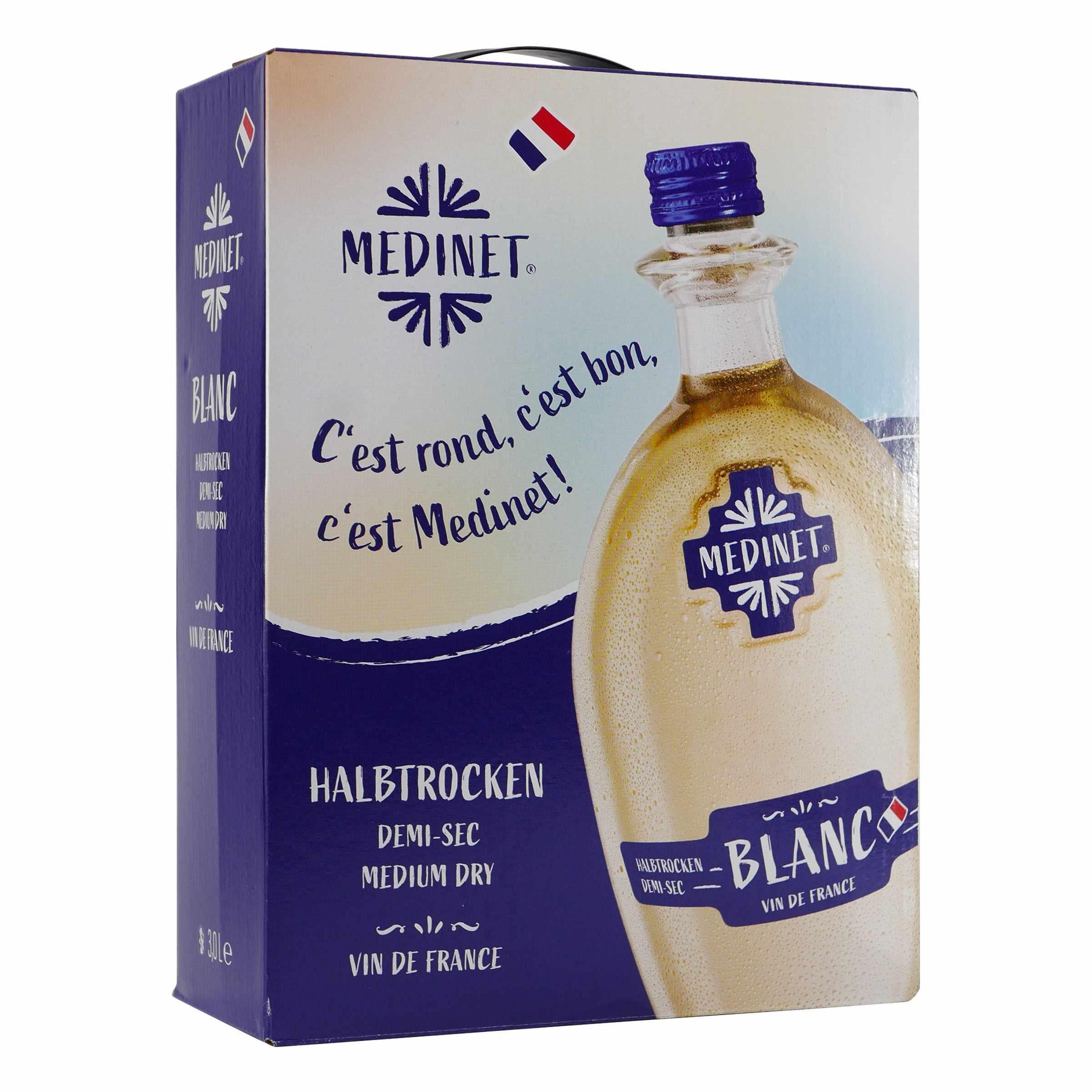 Medinet Blanc -halbtrocken- 3,0L BIB