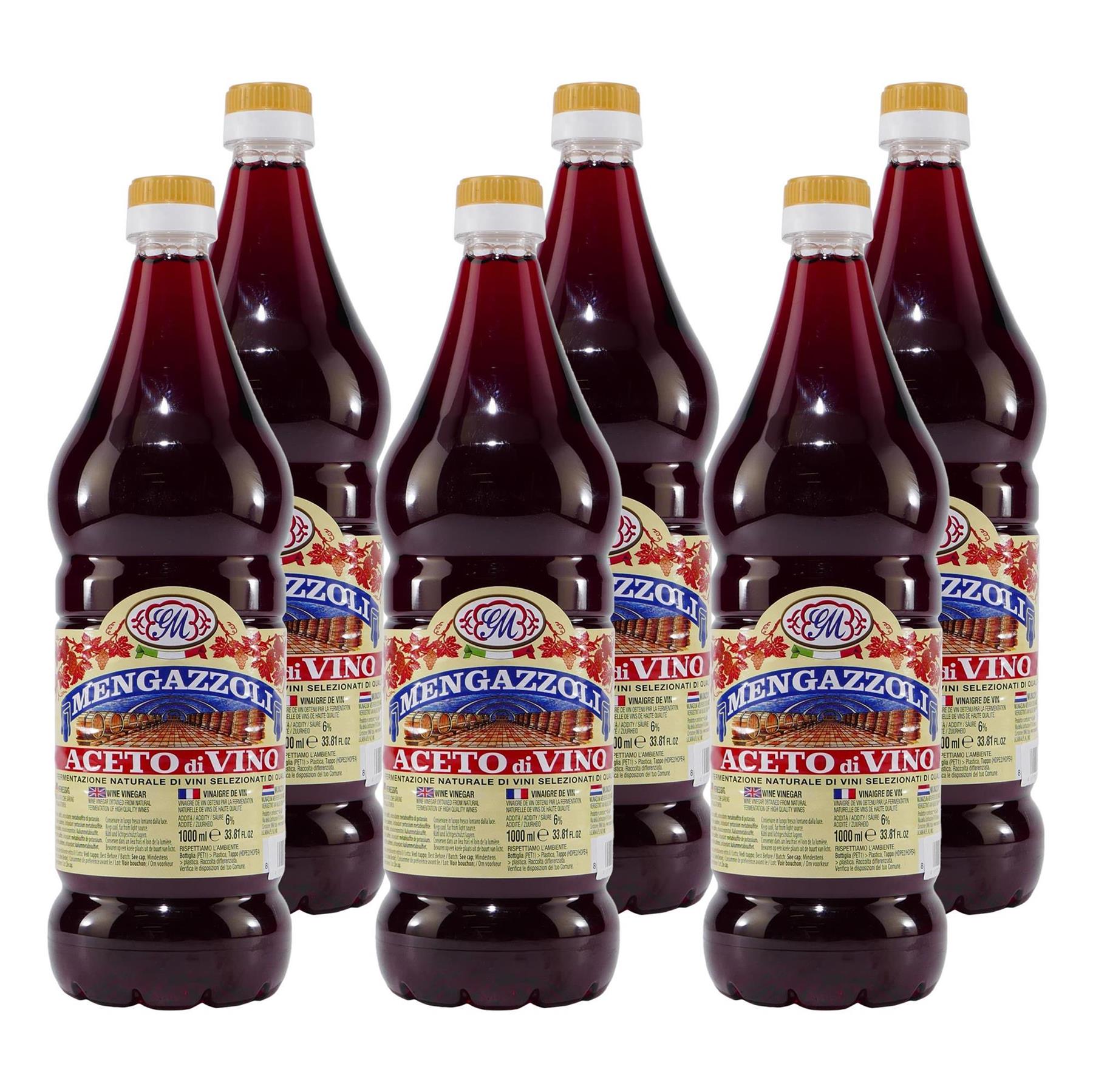 Mengazzoli Rotwein-Essig (12 x 1,0L)