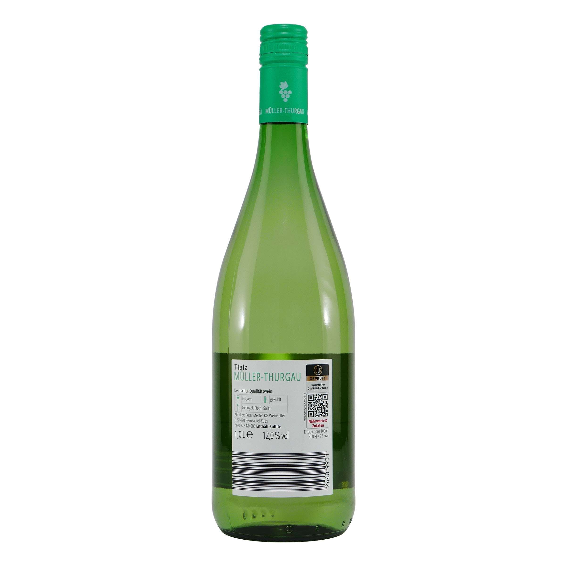 Mertes Müller-Thurgau Pfalz QbA -trocken- (6 x 1,0L)